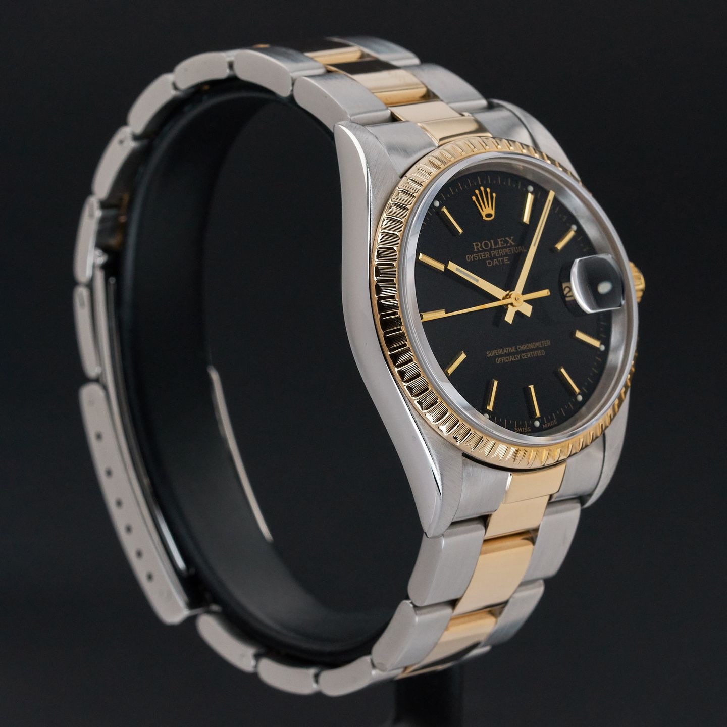 Rolex Oyster Perpetual Date 15223 (2000) - 34mm Goud/Staal (5/8)