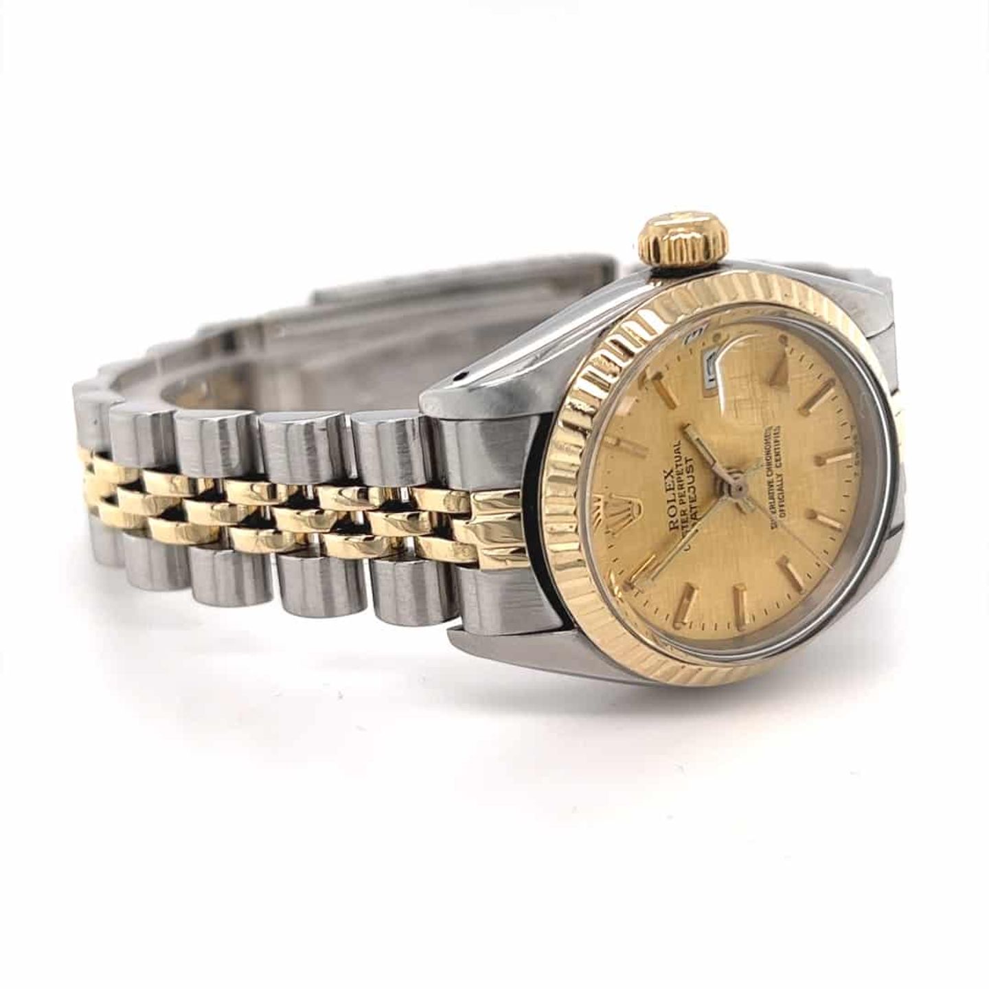 Rolex Lady-Datejust 6917 (1980) - Champagne dial 26 mm Gold/Steel case (3/8)