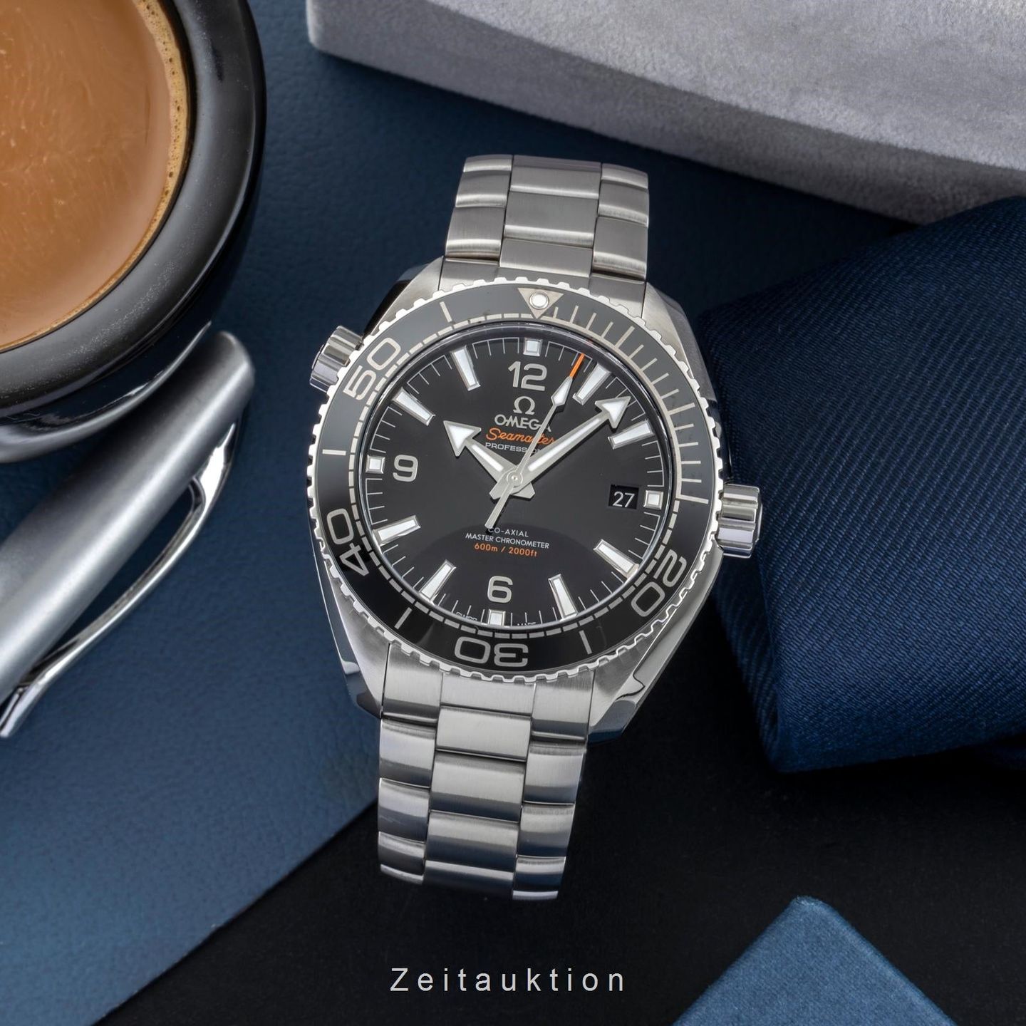 Omega Seamaster Planet Ocean 215.30.44.21.01.001 (Onbekend (willekeurig serienummer)) - Zwart wijzerplaat 44mm Staal (3/8)