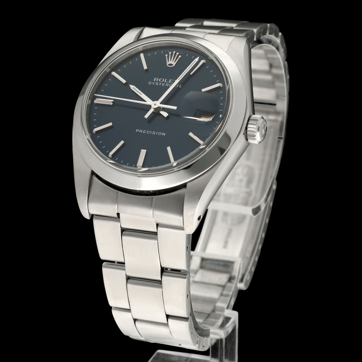 Rolex Oyster Precision 6694 (1984) - Blue dial 34 mm Steel case (2/7)