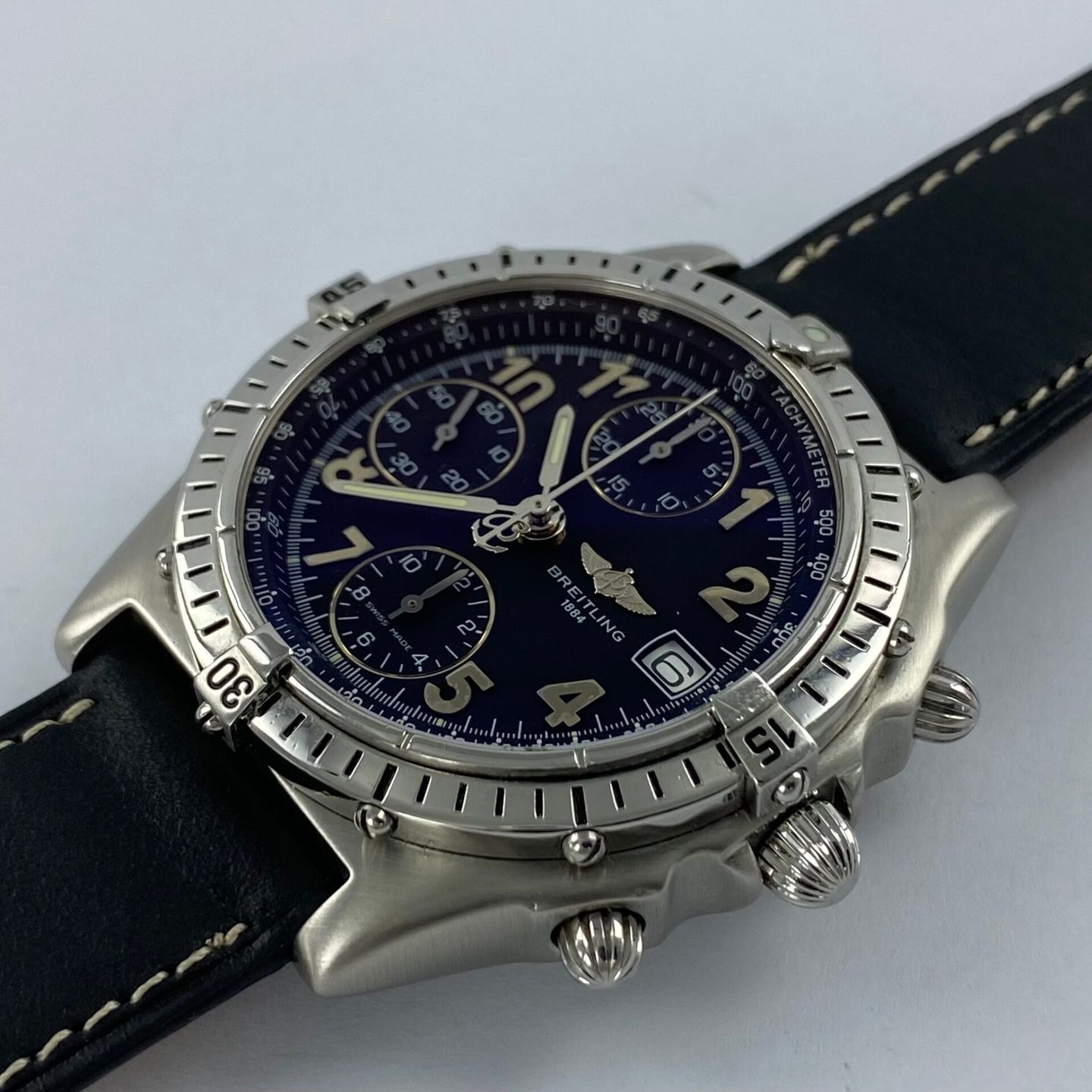 Breitling Chronomat 13050 (Unknown (random serial)) - Black dial Unknown Steel case (4/6)