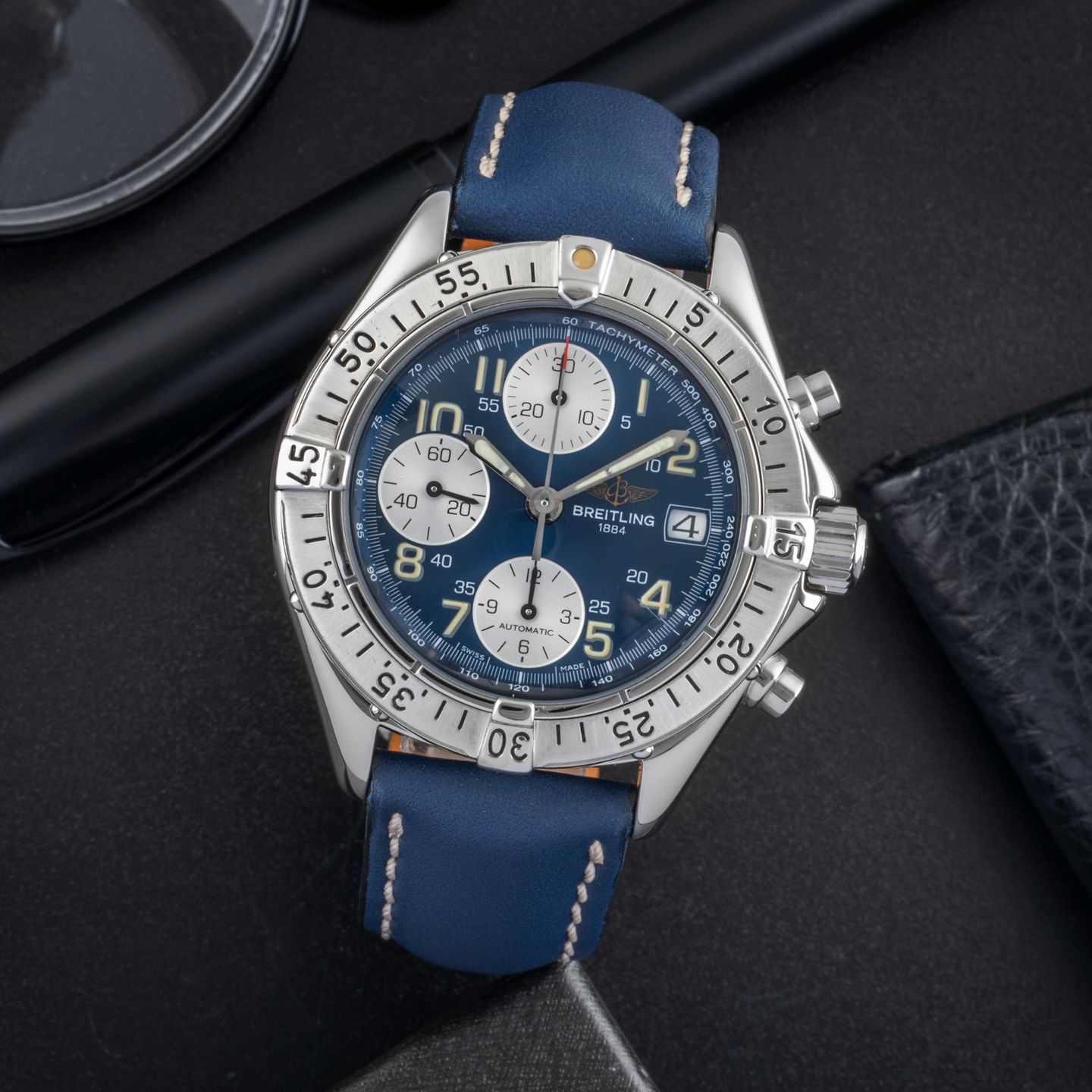 Breitling Colt Chronograph A13035.1 (1998) - 41 mm Steel case (1/8)
