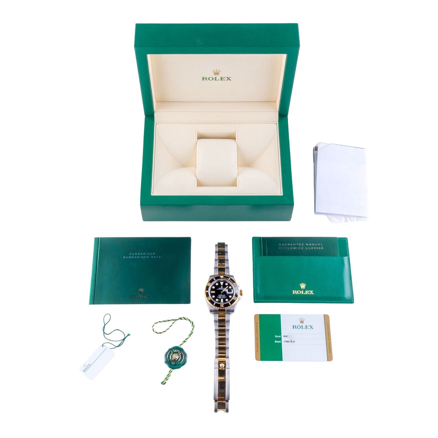 Rolex Submariner Date 116613LN (2017) - Black dial 40 mm Gold/Steel case (8/8)