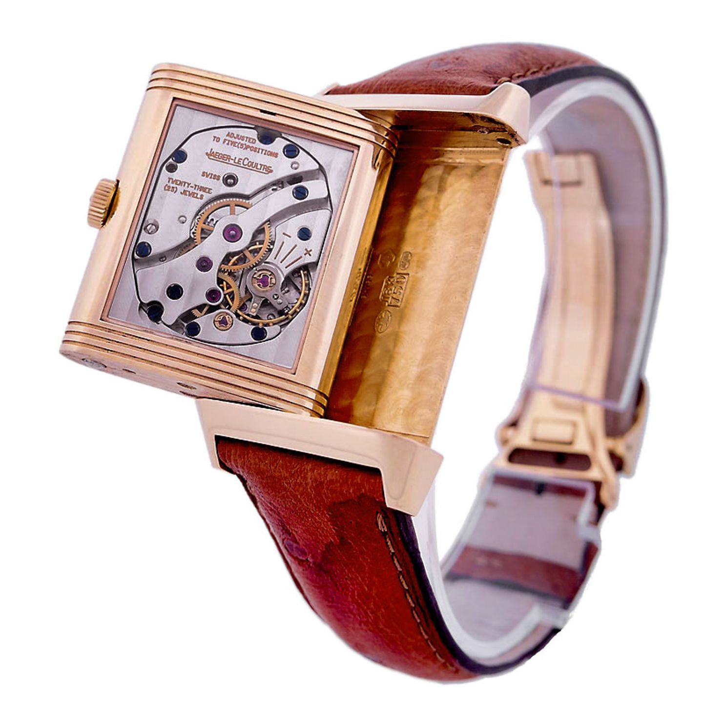 Jaeger-LeCoultre Grande Reverso 275.24.20 (2005) - Silver dial 26 mm Red Gold case (4/6)