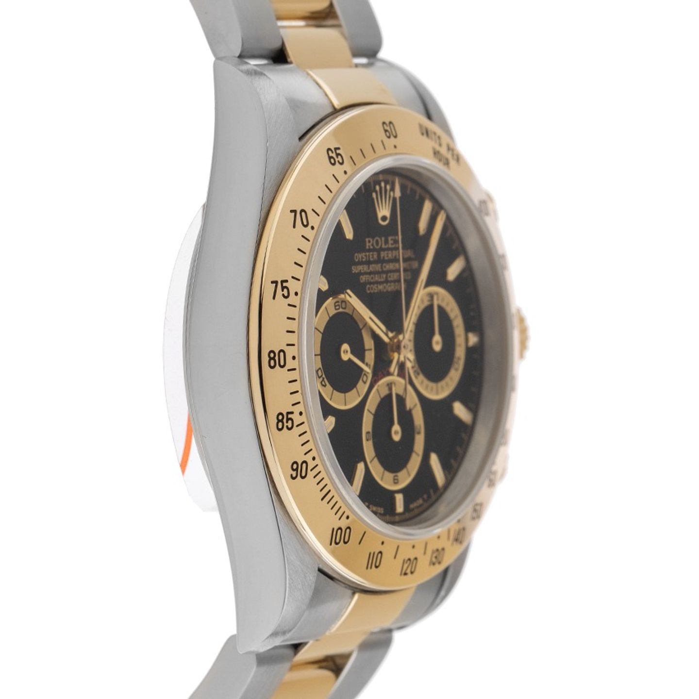 Rolex Daytona 16523 (1995) - Zwart wijzerplaat 40mm Goud/Staal (5/8)