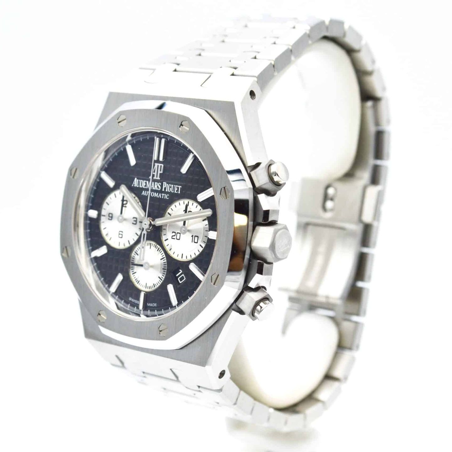 Audemars Piguet Royal Oak Chronograph 26331ST.OO.1220ST.02 (2021) - Zwart wijzerplaat 41mm Staal (2/7)