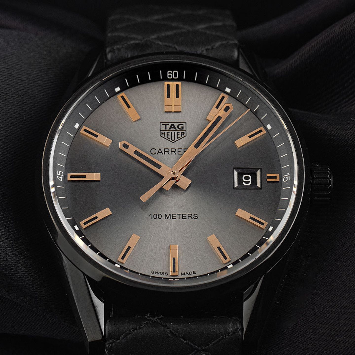 TAG Heuer Carrera Lady WAR1113.FC6392 (2025) - Black dial 39 mm Steel case (3/7)