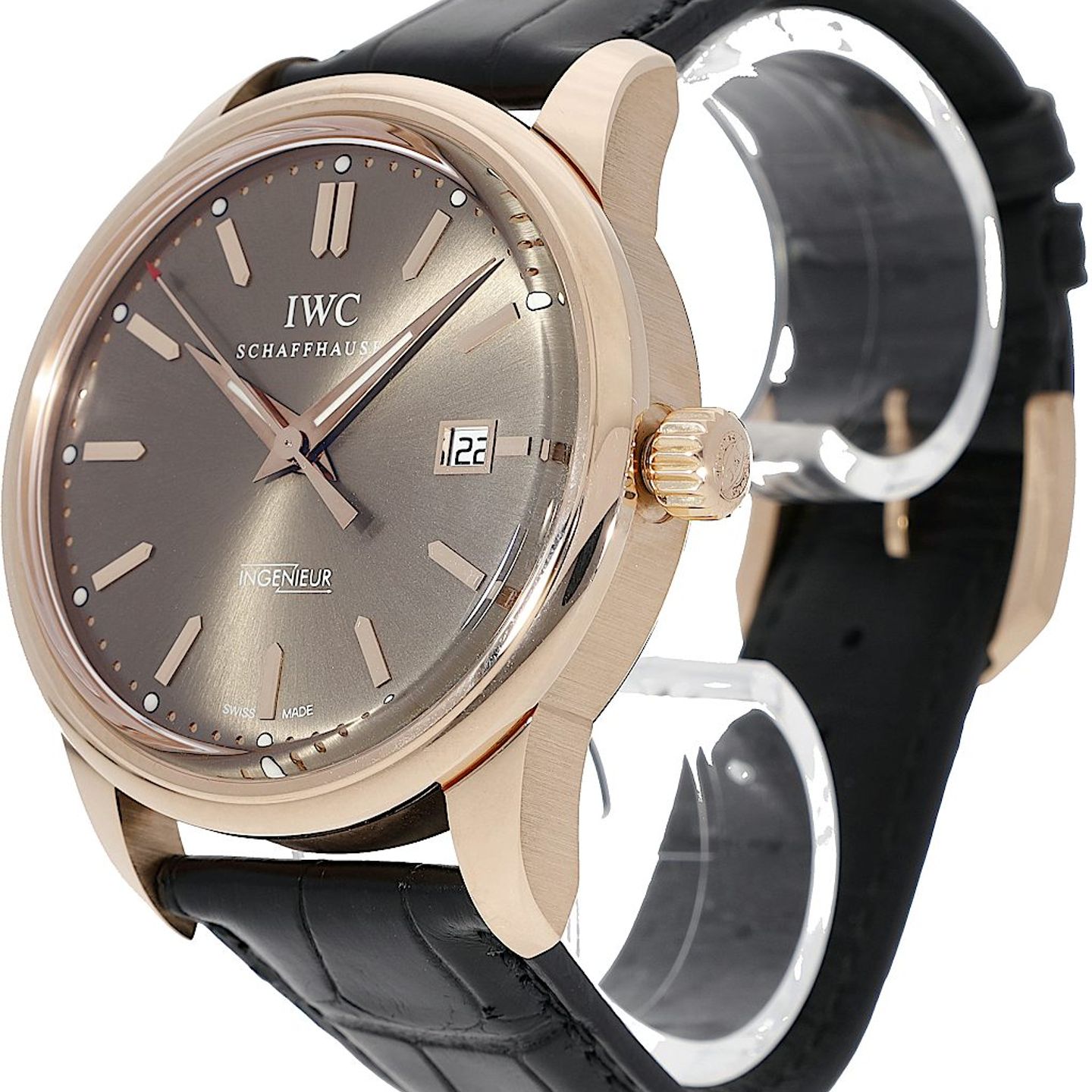 IWC Ingenieur Automatic IW323312 (Onbekend (willekeurig serienummer)) - Bruin wijzerplaat 43mm Roségoud (3/5)