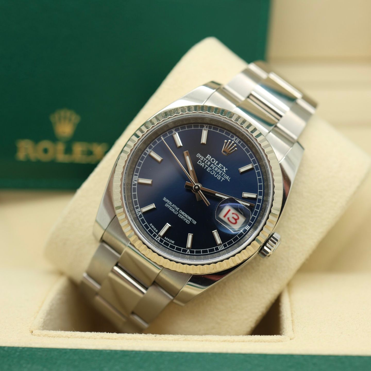 Rolex Datejust 36 116234 (2016) - Blue dial 36 mm Steel case (8/8)
