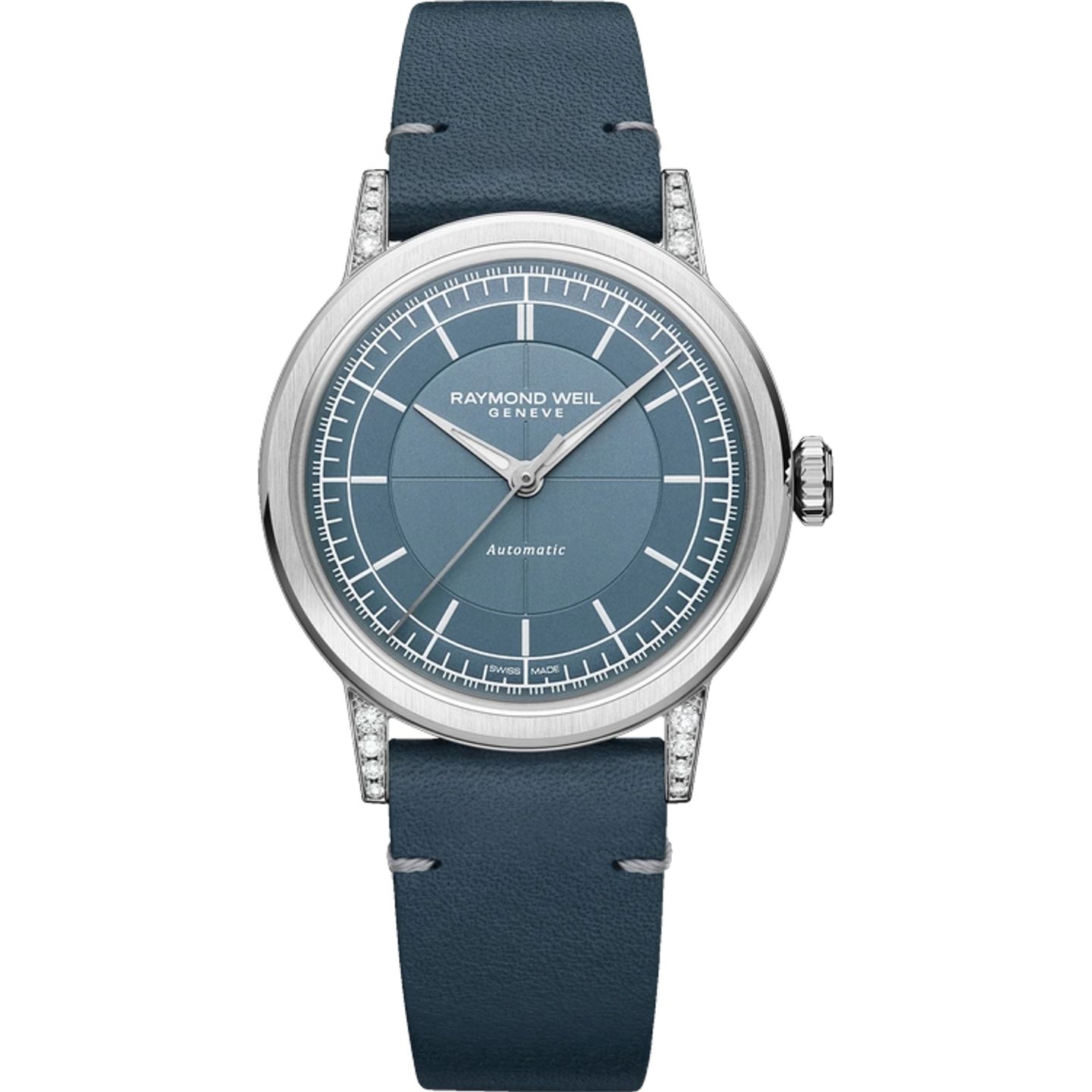 Raymond Weil Millesime 2125-SCS-50011 (2026) - Blauw wijzerplaat 35mm Staal (1/1)