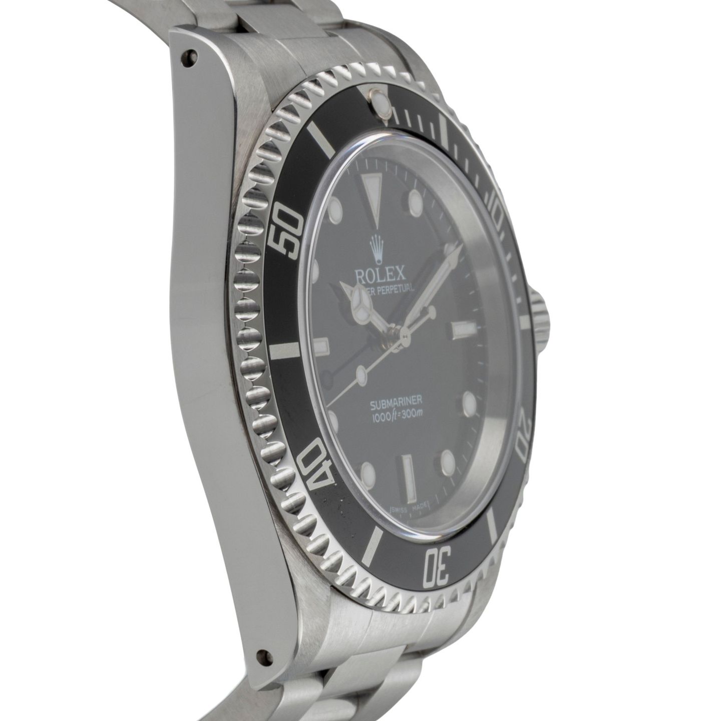 Rolex Submariner No Date 14060M (Unknown (random serial)) - Black dial 40 mm Steel case (7/8)