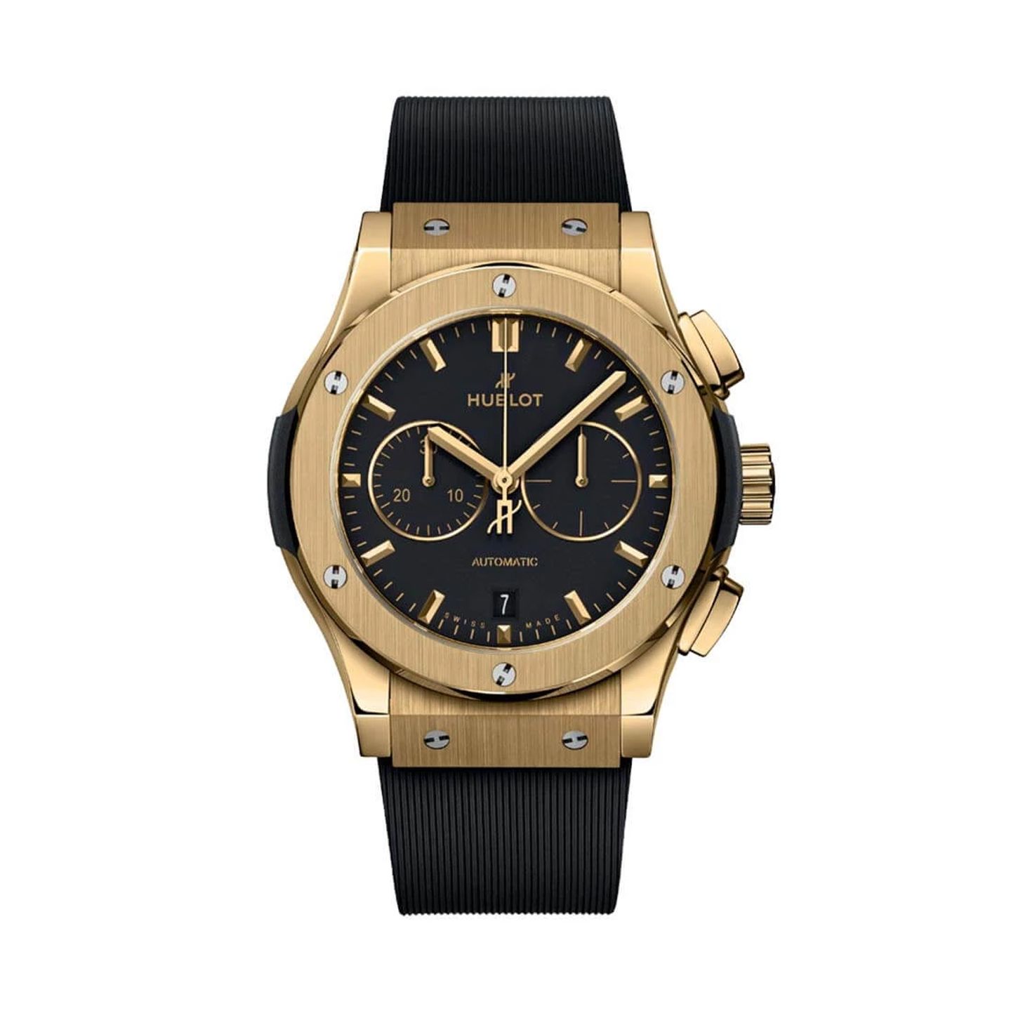 Hublot Classic Fusion Chronograph 541.VX.1130.RX (2024) - Zwart wijzerplaat 42mm Geelgoud (3/3)