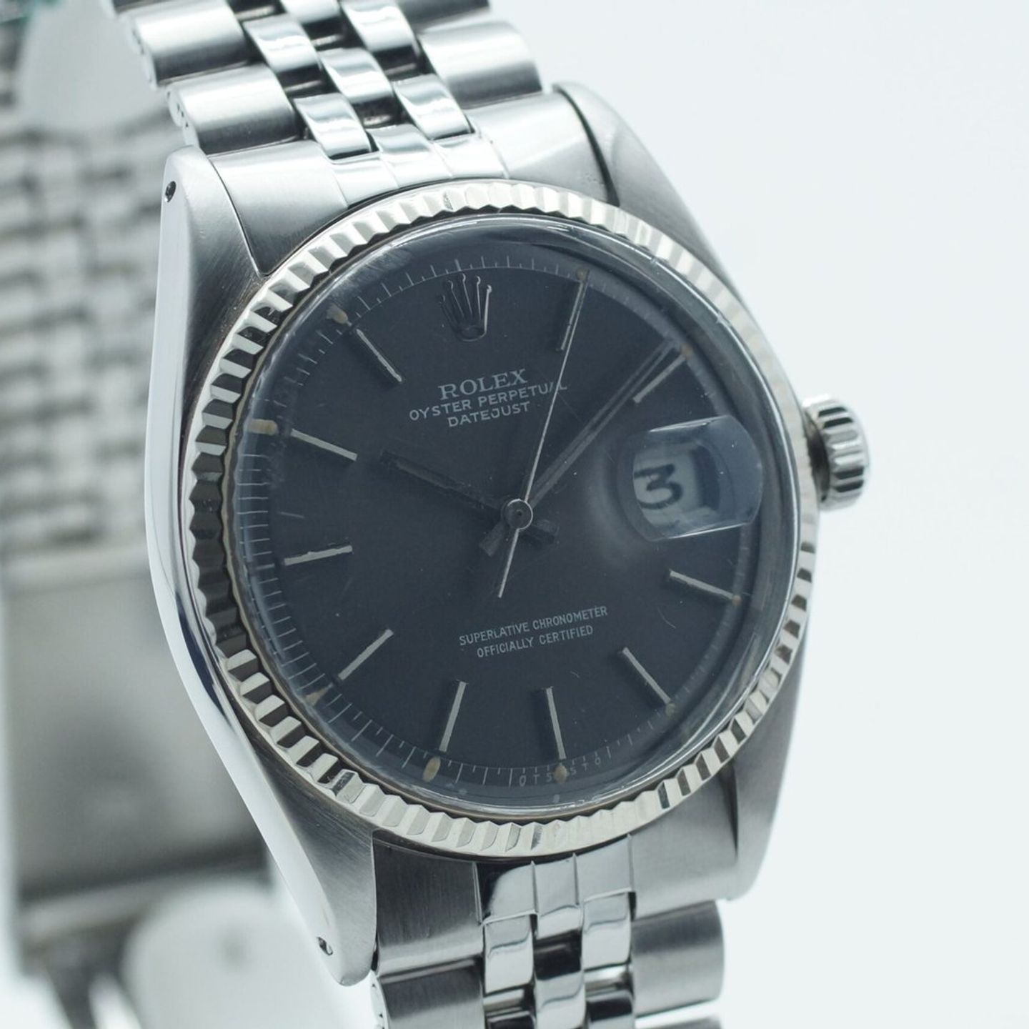 Rolex Datejust 1601 (1974) - Grey dial 36 mm Steel case (3/8)