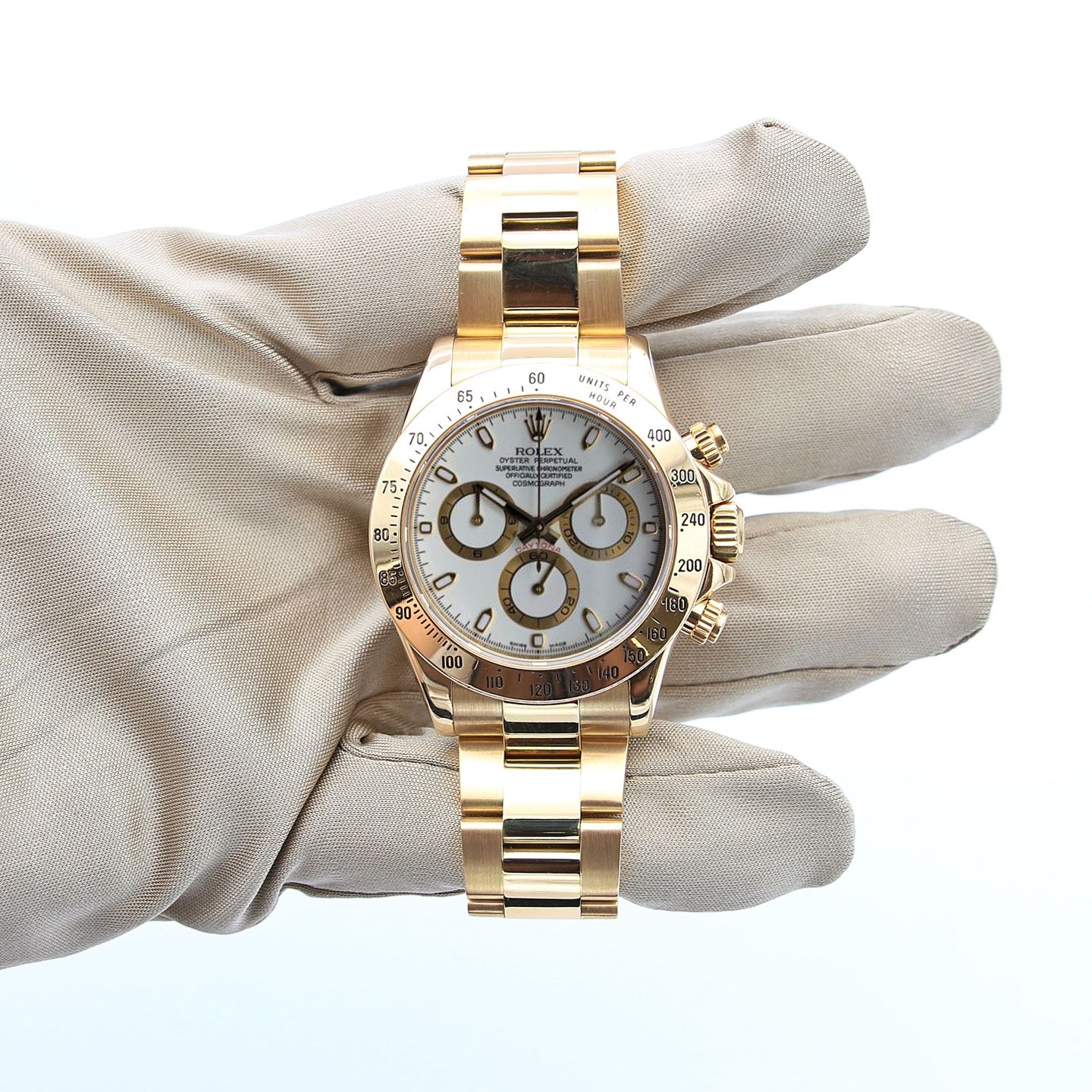 Rolex Daytona 116528 (Unknown (random serial)) - 40 mm Yellow Gold case (2/5)