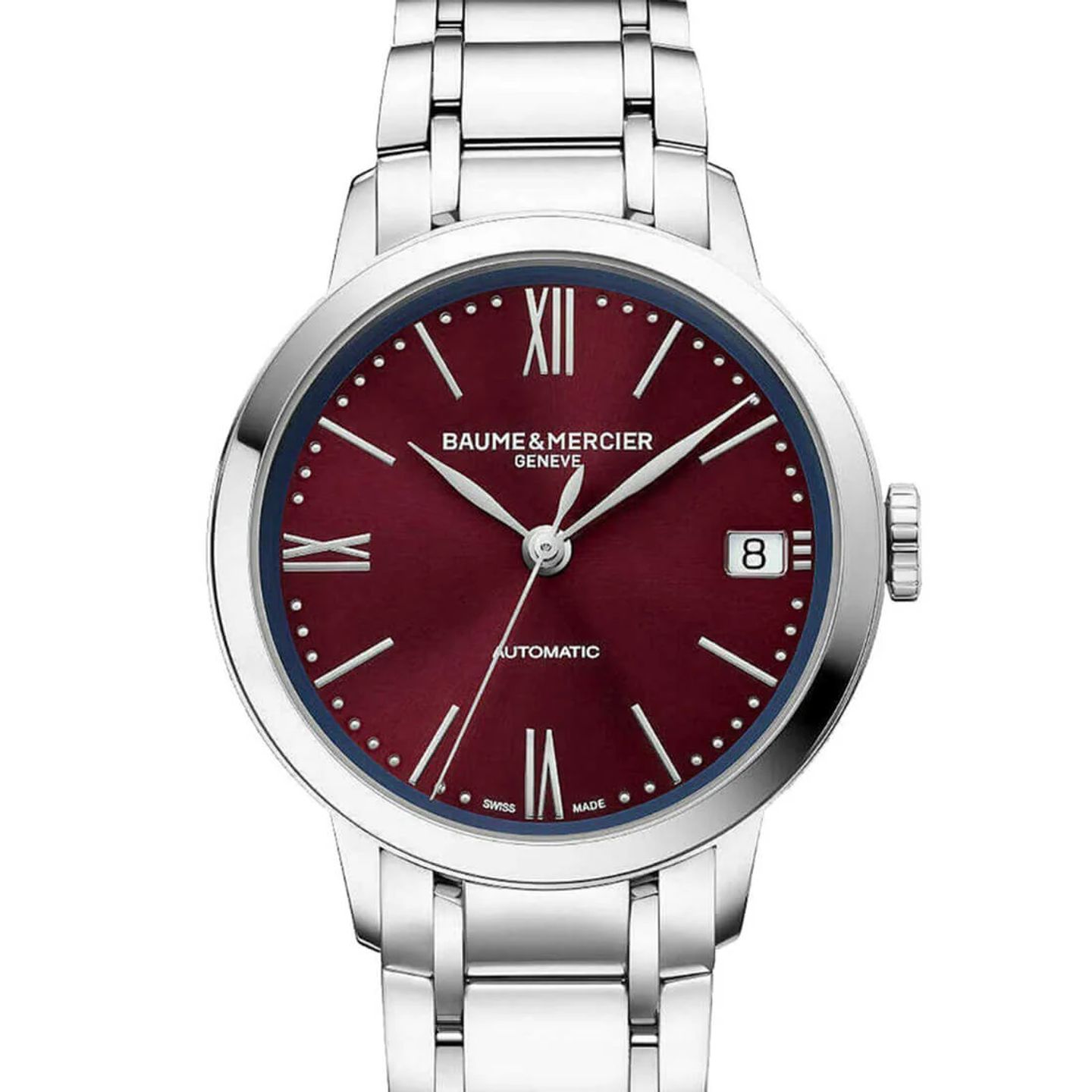 Baume & Mercier Classima M0A10691 (2023) - Red dial 34 mm Steel case (2/3)