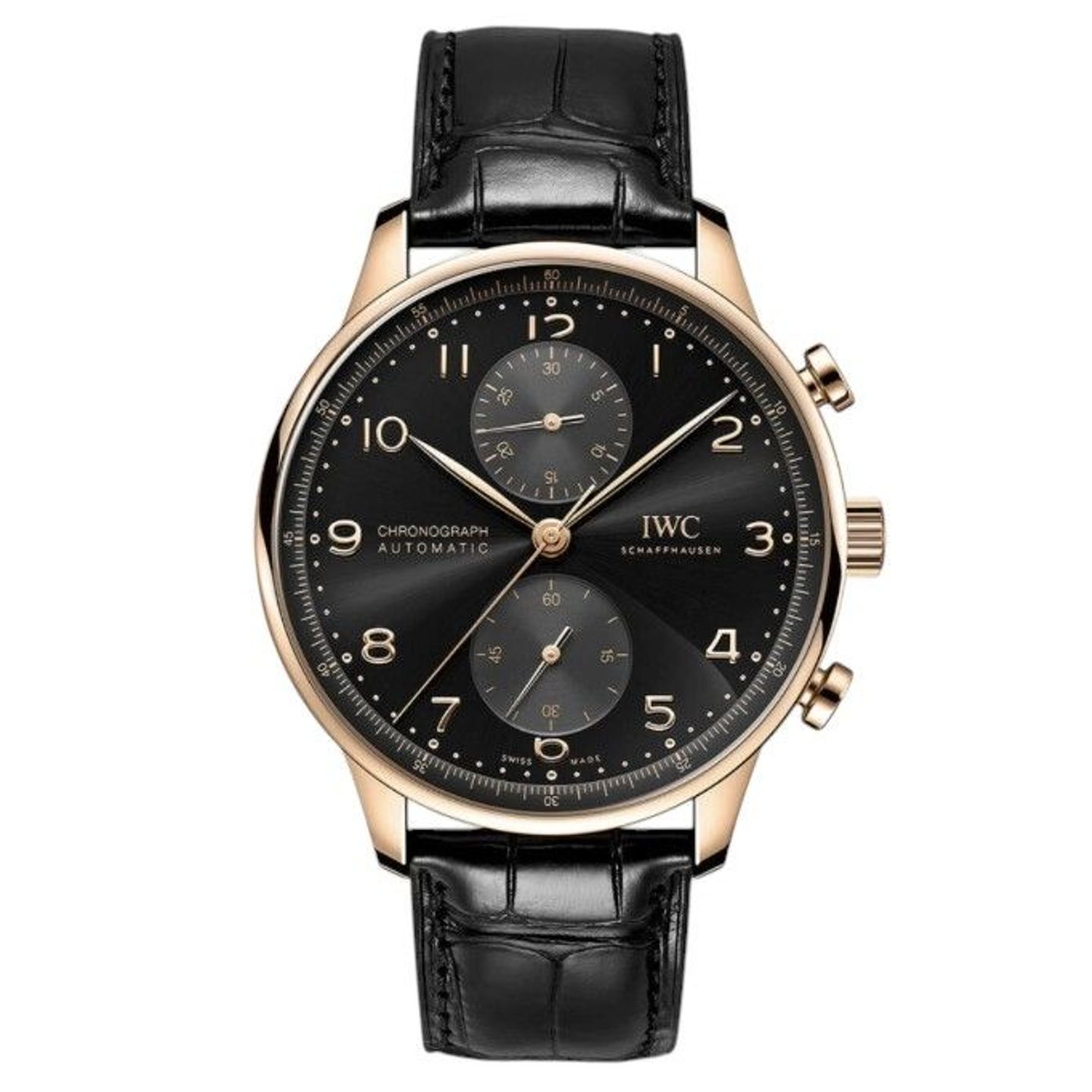 IWC Portuguese Chronograph IW3714 (Onbekend (willekeurig serienummer)) - 41mm Roségoud (1/2)