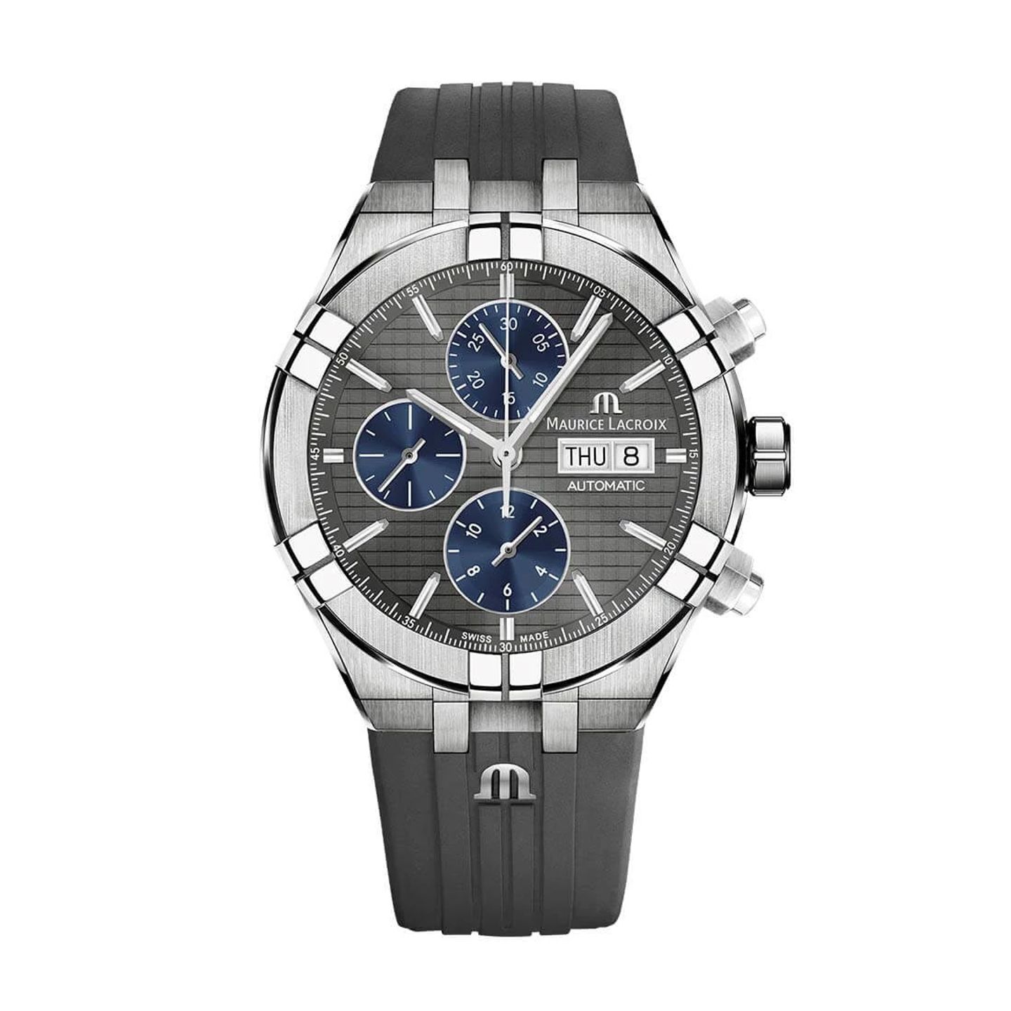 Maurice Lacroix Aikon AI6038-TT030-330-2 (2024) - Grey dial 44 mm Titanium case (3/3)