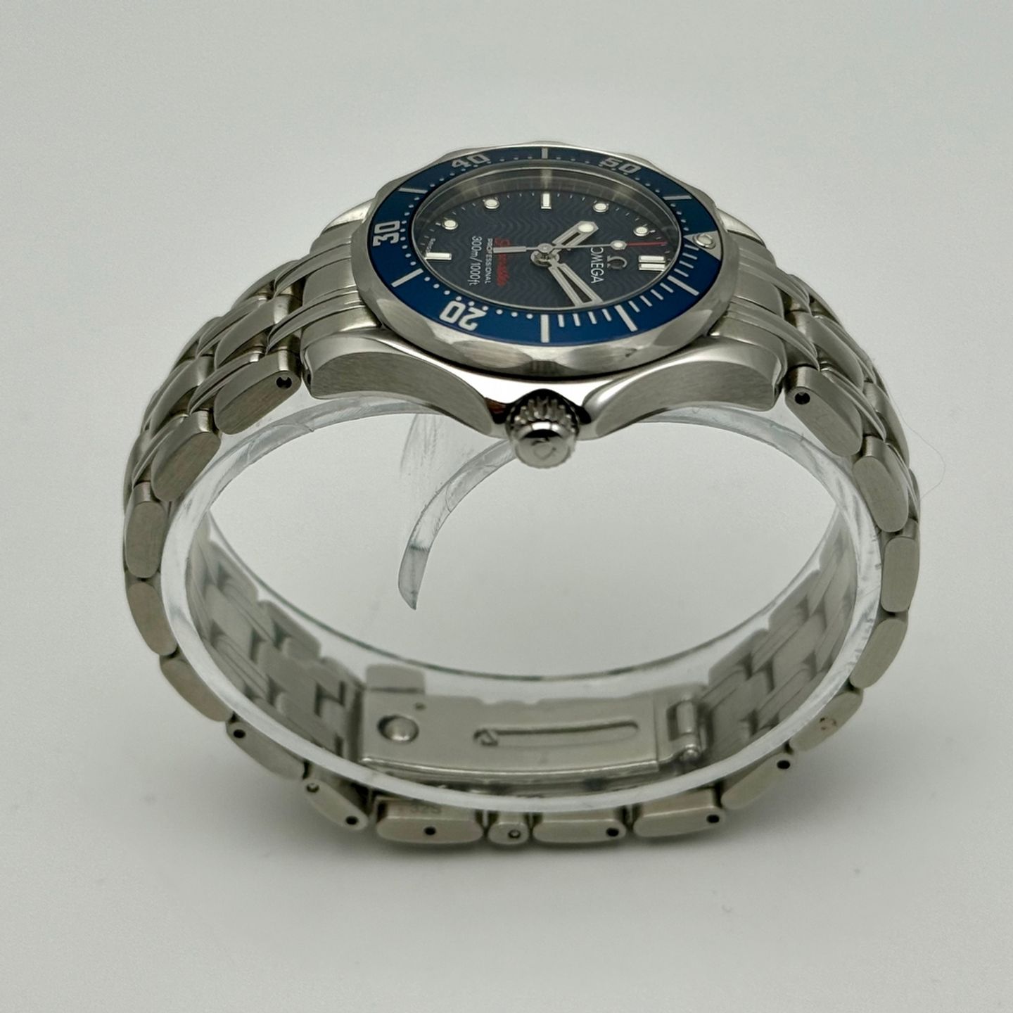 Omega Seamaster Diver 300 M 2224.80.00 (2010) - Blue dial 28 mm Steel case (6/8)