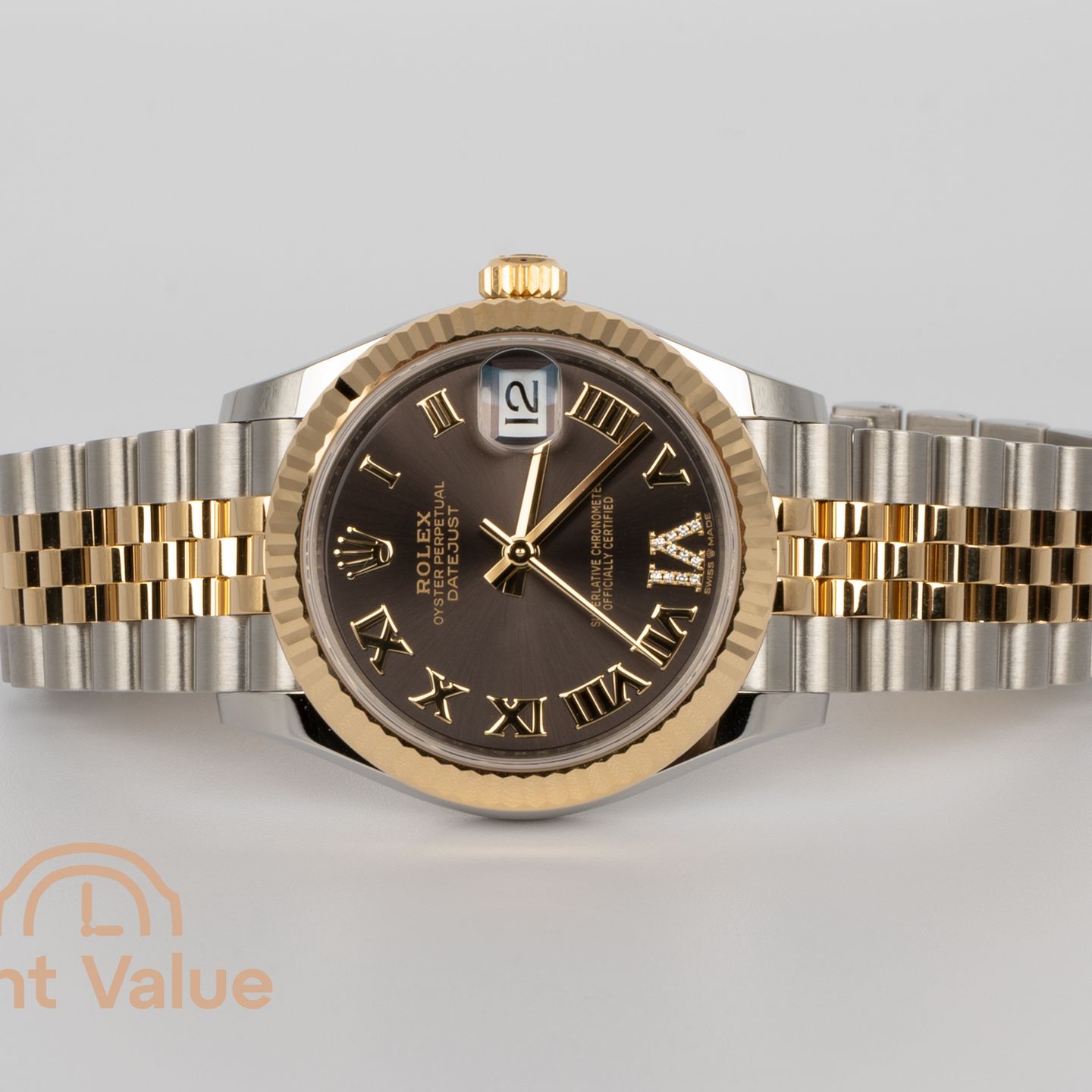 Rolex Datejust 31 278273 (2025) - Grey dial 31 mm Gold/Steel case (3/6)