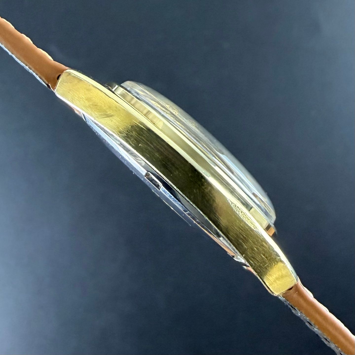 Omega Constellation 168.017 (1971) - Gold dial 35 mm Gold/Steel case (6/8)