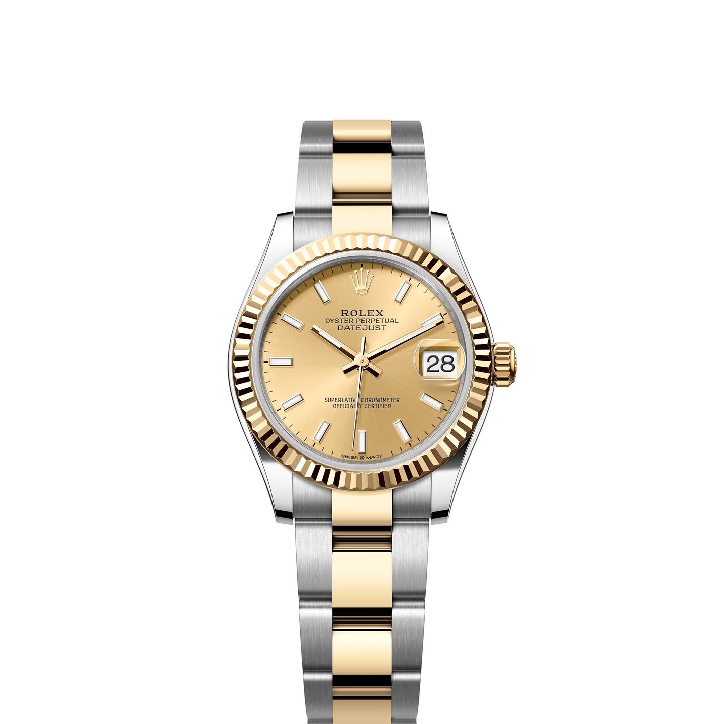 Rolex Datejust 31 278273 (2024) - Champagne wijzerplaat 31mm Staal (1/8)