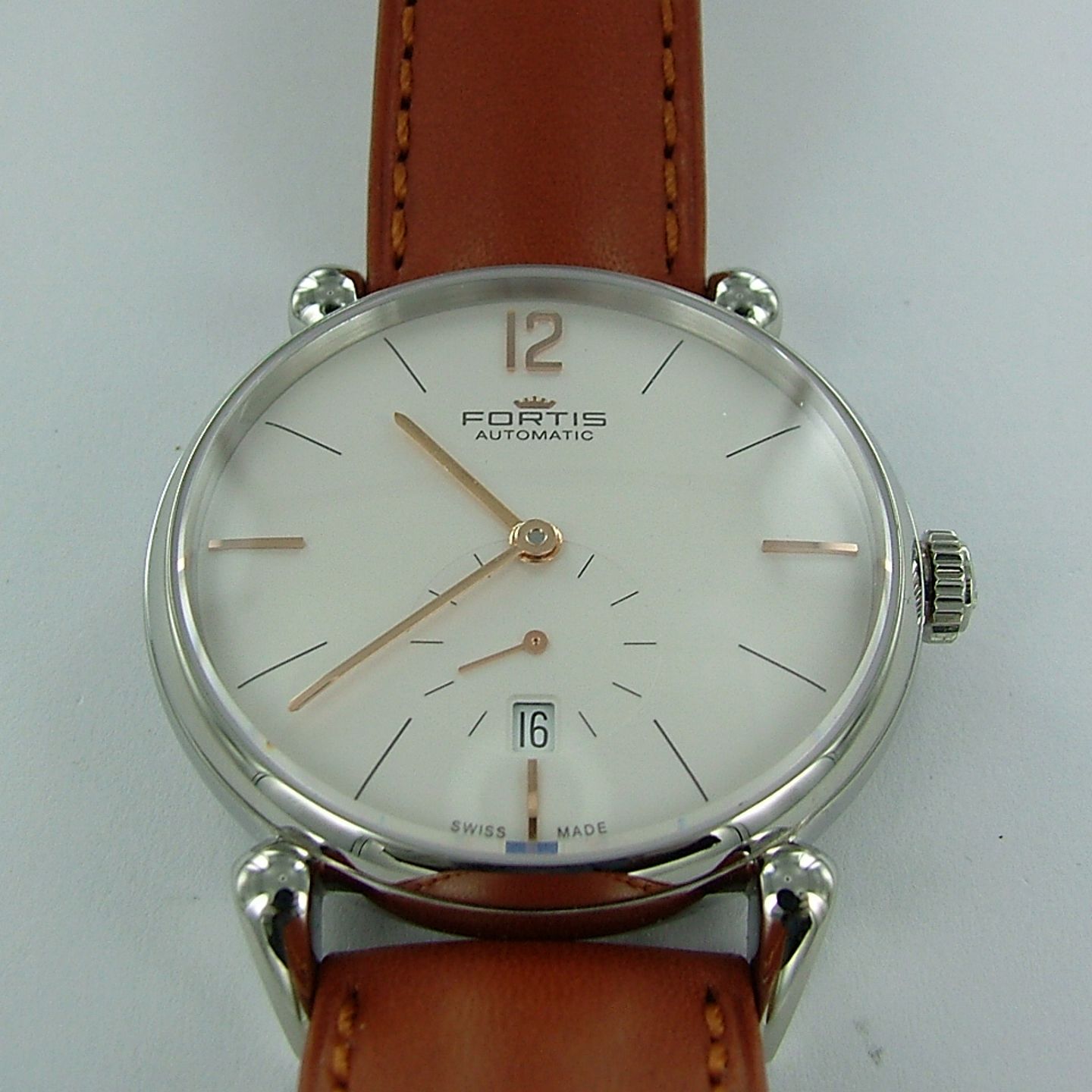 Fortis Vintage - (Unknown (random serial)) - White dial 40 mm Steel case (4/6)