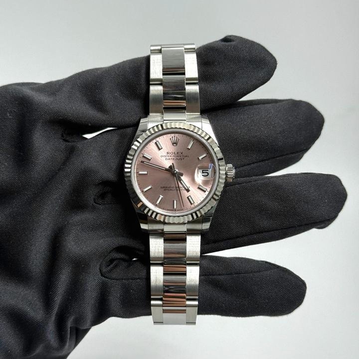 Rolex Datejust 278274 (2026) - Pink dial 31 mm Steel case (5/10)
