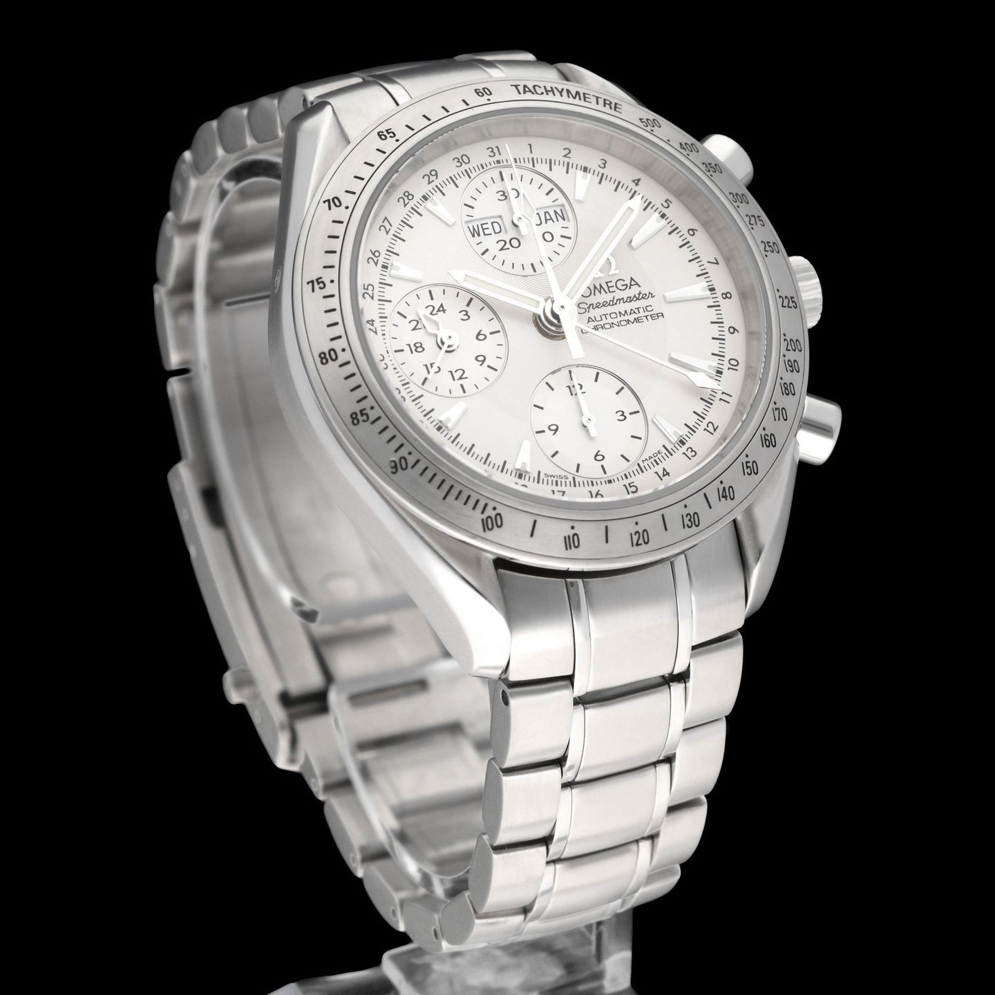 Omega Speedmaster Day Date 3221.30.00 (2013) - Zilver wijzerplaat 40mm Staal (4/8)