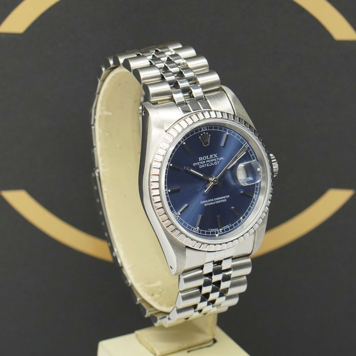 Rolex Datejust 36 16220 (1991) - Blauw wijzerplaat 36mm Staal (2/7)