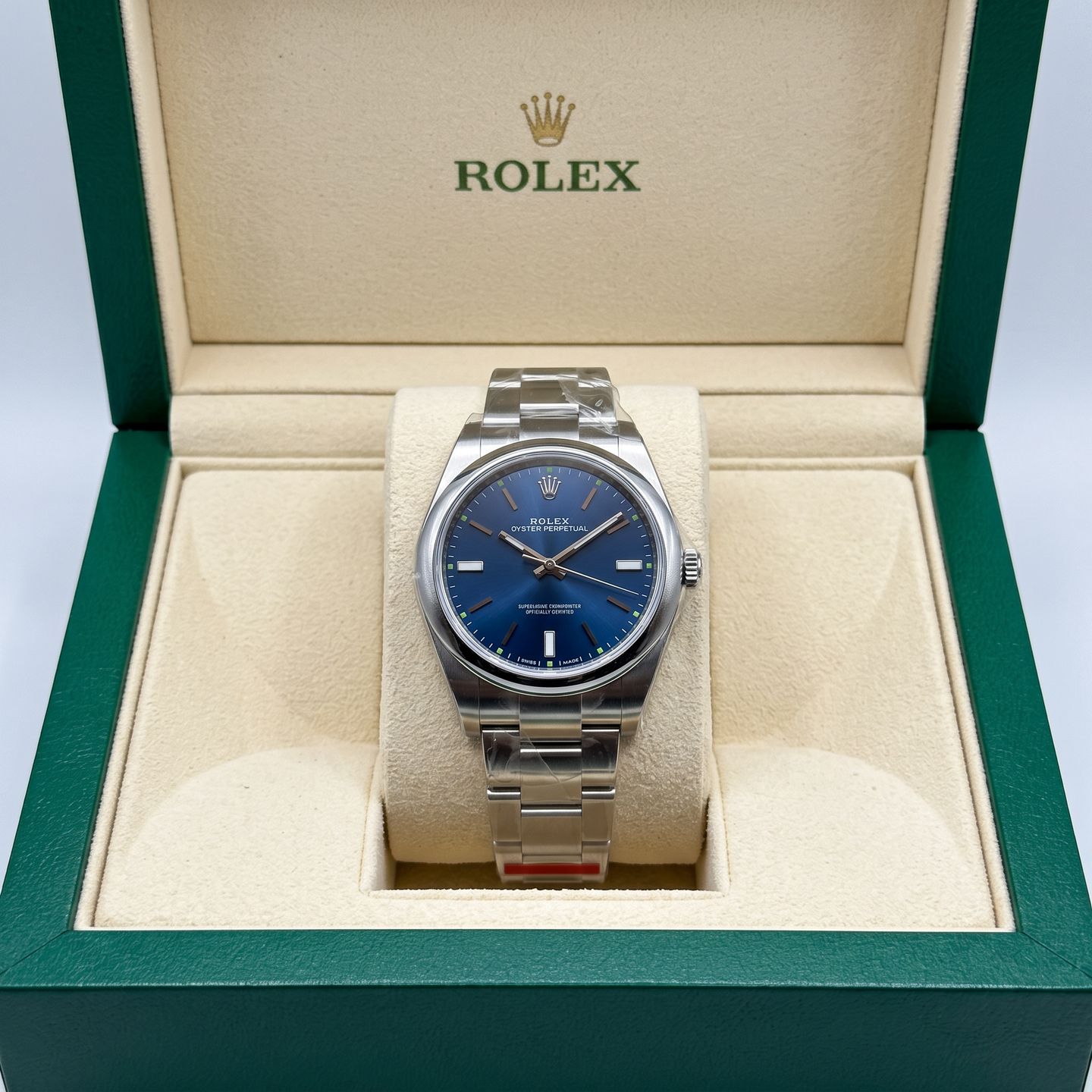 Rolex Oyster Perpetual 39 114300 (Unknown (random serial)) - Blue dial 39 mm Steel case (5/5)