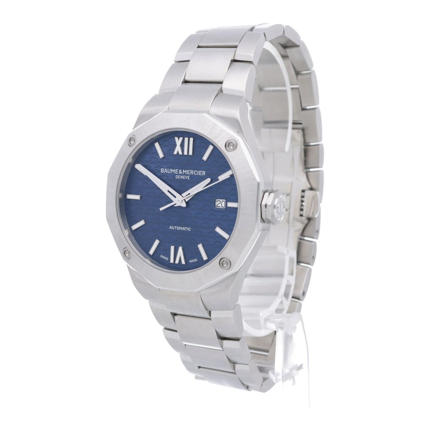 Baume & Mercier Riviera M0A10620 (2023) - Blauw wijzerplaat 42mm Staal (2/7)