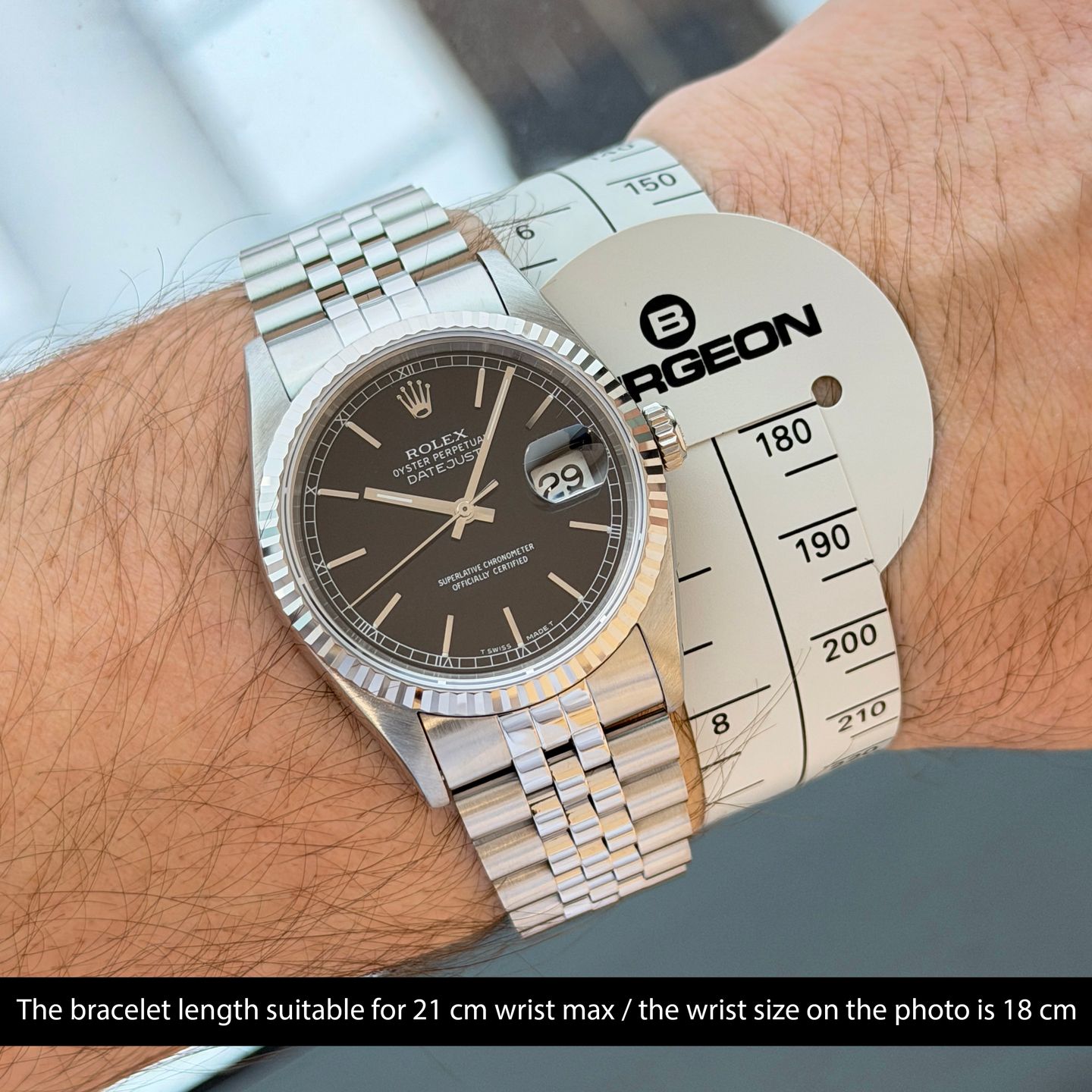 Rolex Datejust 36 16234 (1991) - 36 mm Steel case (2/8)