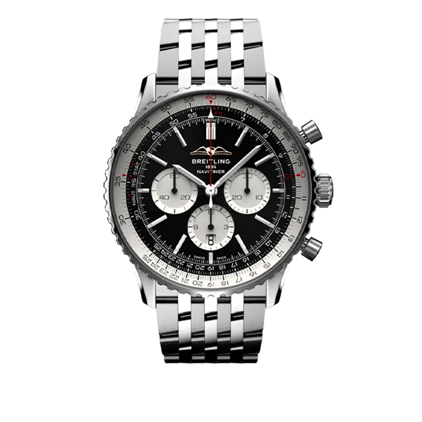 Breitling Navitimer 01 (46 MM) AB0137211B1A1 (2025) - Zwart wijzerplaat 46mm Staal (1/8)