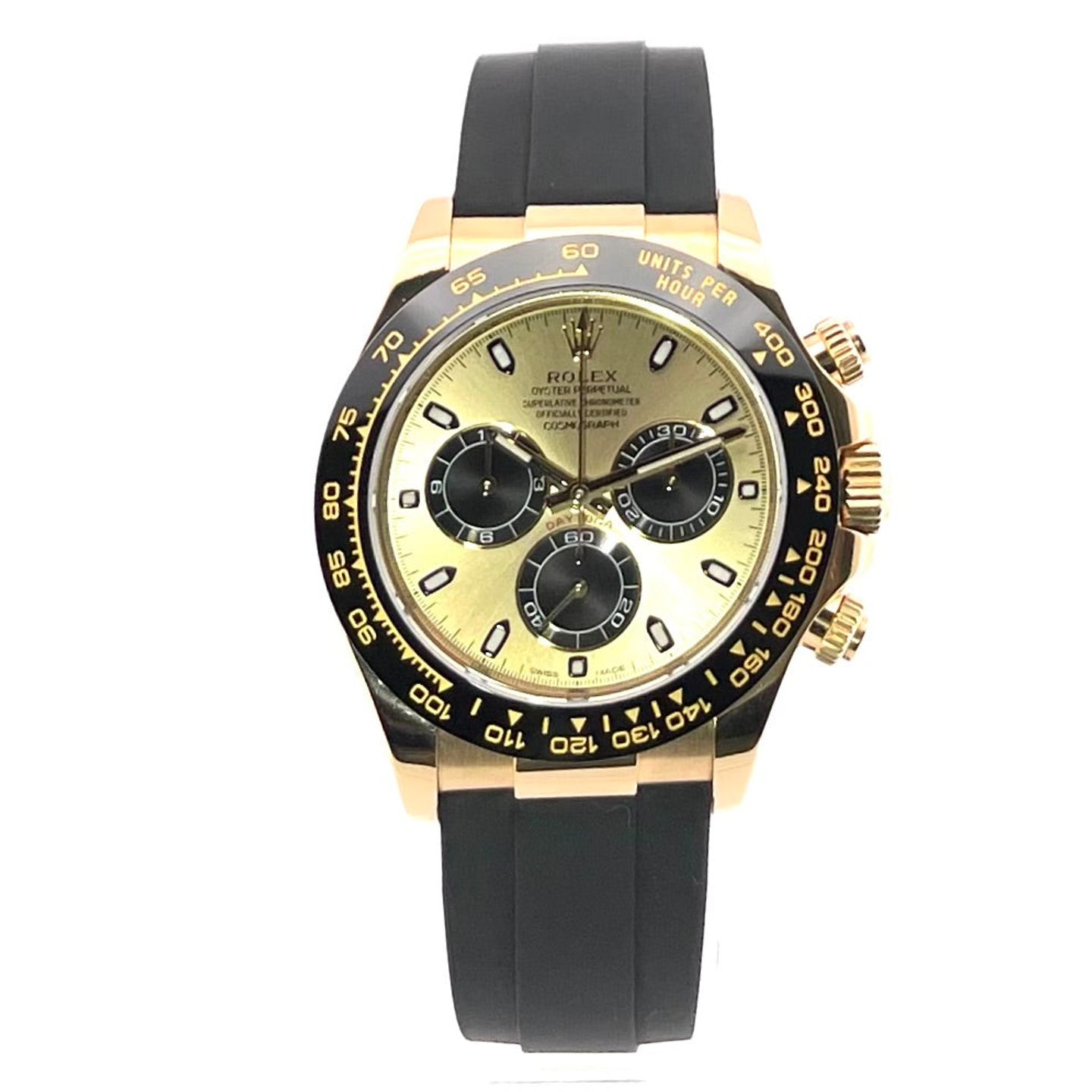 Rolex Daytona 116518LN (2018) - Champagne wijzerplaat 40mm Geelgoud (1/7)