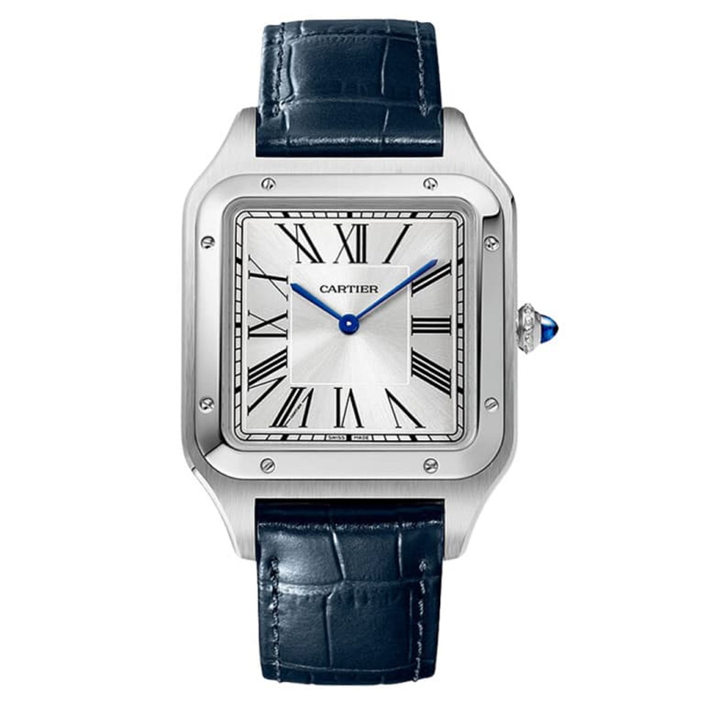 Cartier Santos Dumont WSSA0032 (2024) - Zilver wijzerplaat 34mm Staal (1/1)