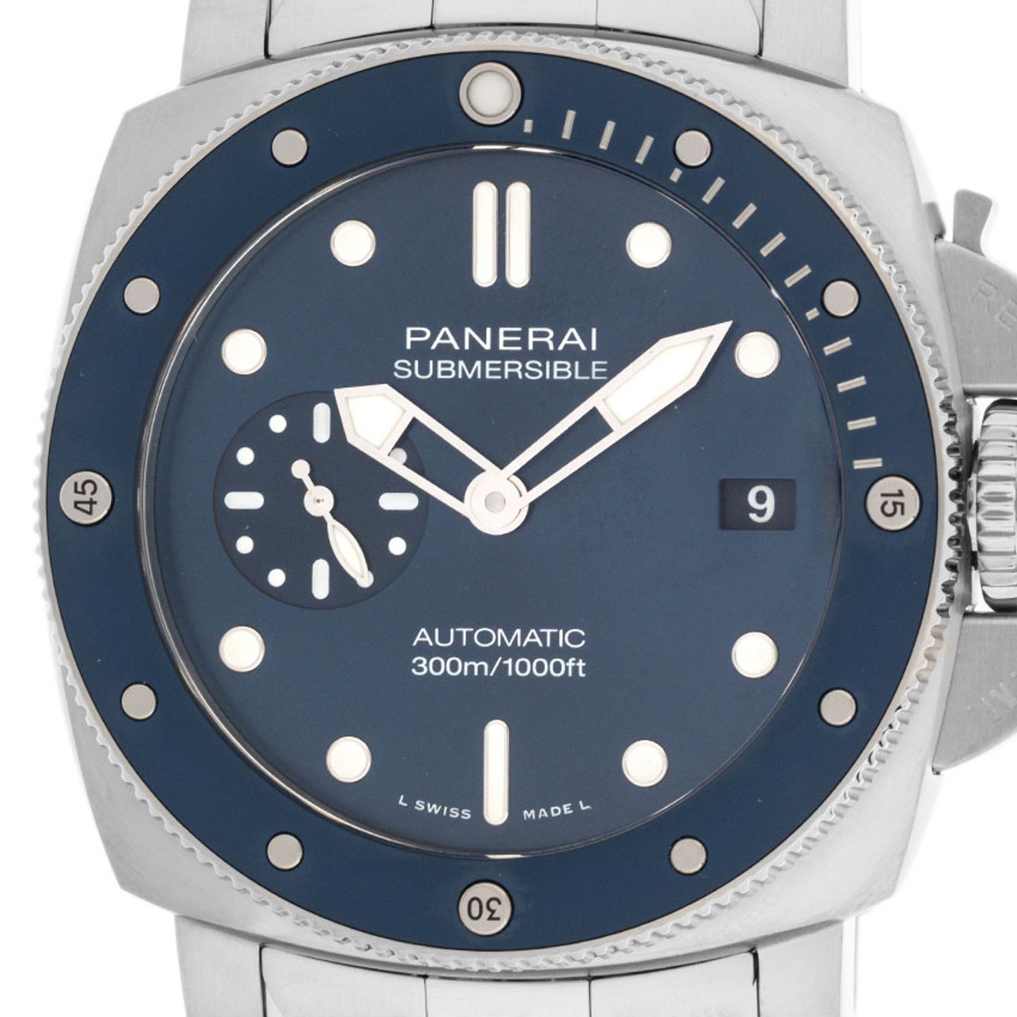 Panerai Luminor Submersible PAM02068 (2024) - Blauw wijzerplaat 42mm Staal (1/7)