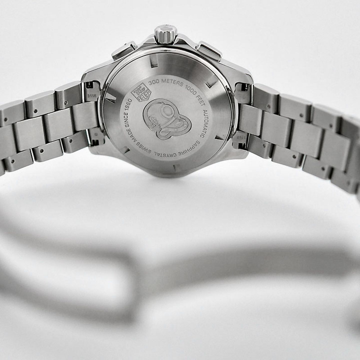 TAG Heuer Aquaracer 300M CAF2110 (2013) - Zwart wijzerplaat 41mm Staal (4/5)