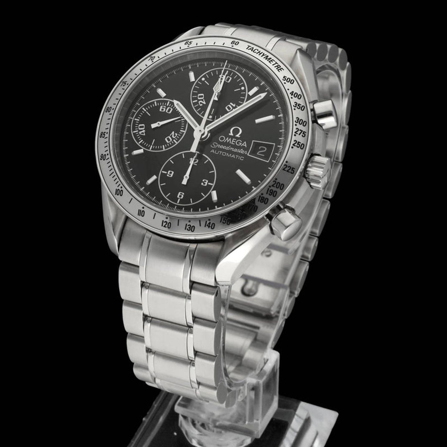 Omega Speedmaster Date 3513.5 (2006) - Black dial 39 mm Steel case (2/7)