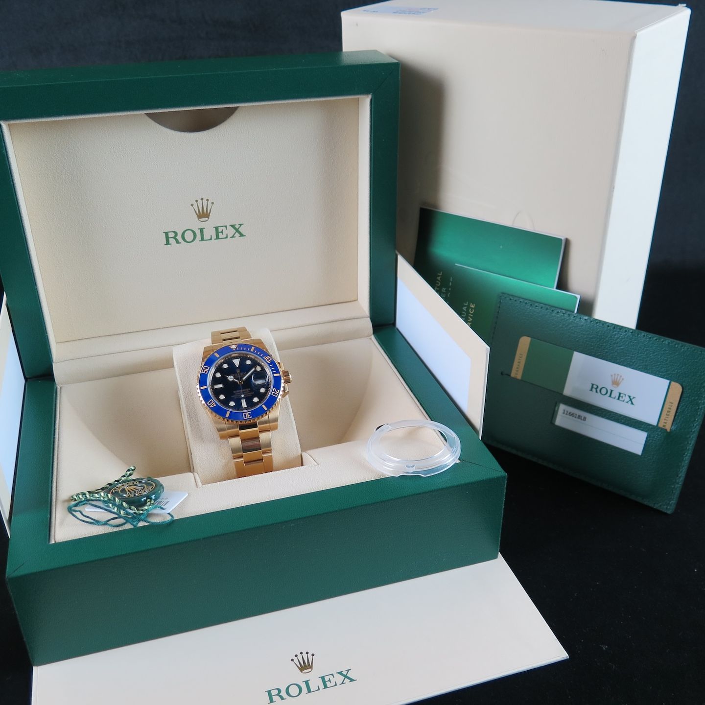 Rolex Submariner Date 116618LB (2020) - 40 mm Yellow Gold case (8/8)