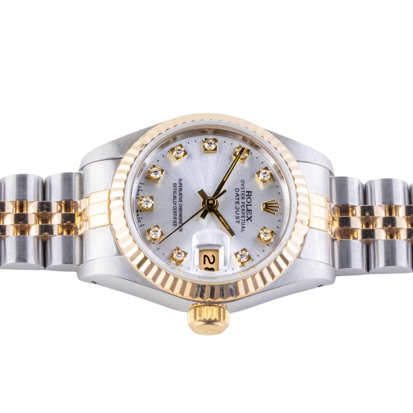 Rolex Lady-Datejust 69173 (1986) - Silver dial 26 mm Gold/Steel case (6/8)