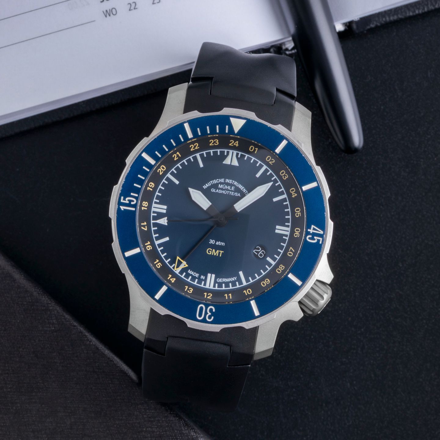 Mühle Glashütte Seebataillon GMT M1-28-62-KB - (1/8)