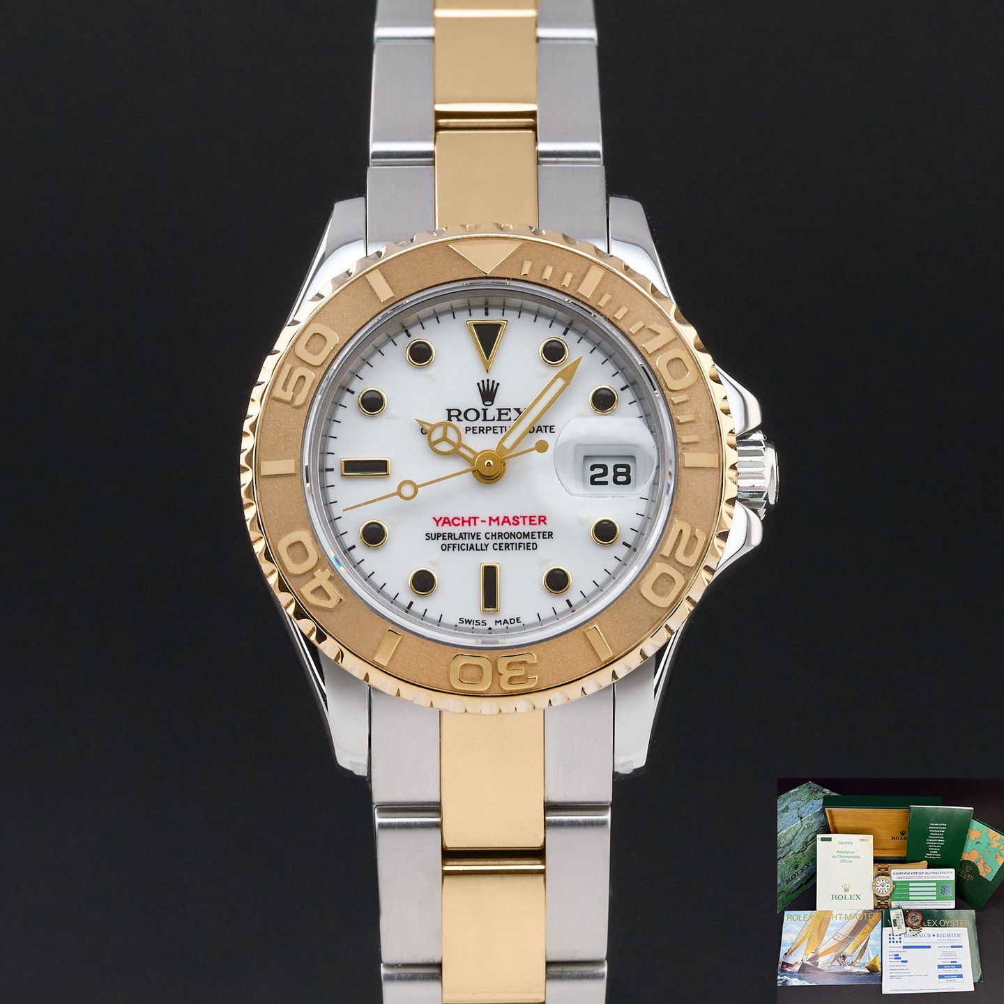Rolex Yacht-Master 169623 (2002) - 29mm Goud/Staal (1/8)