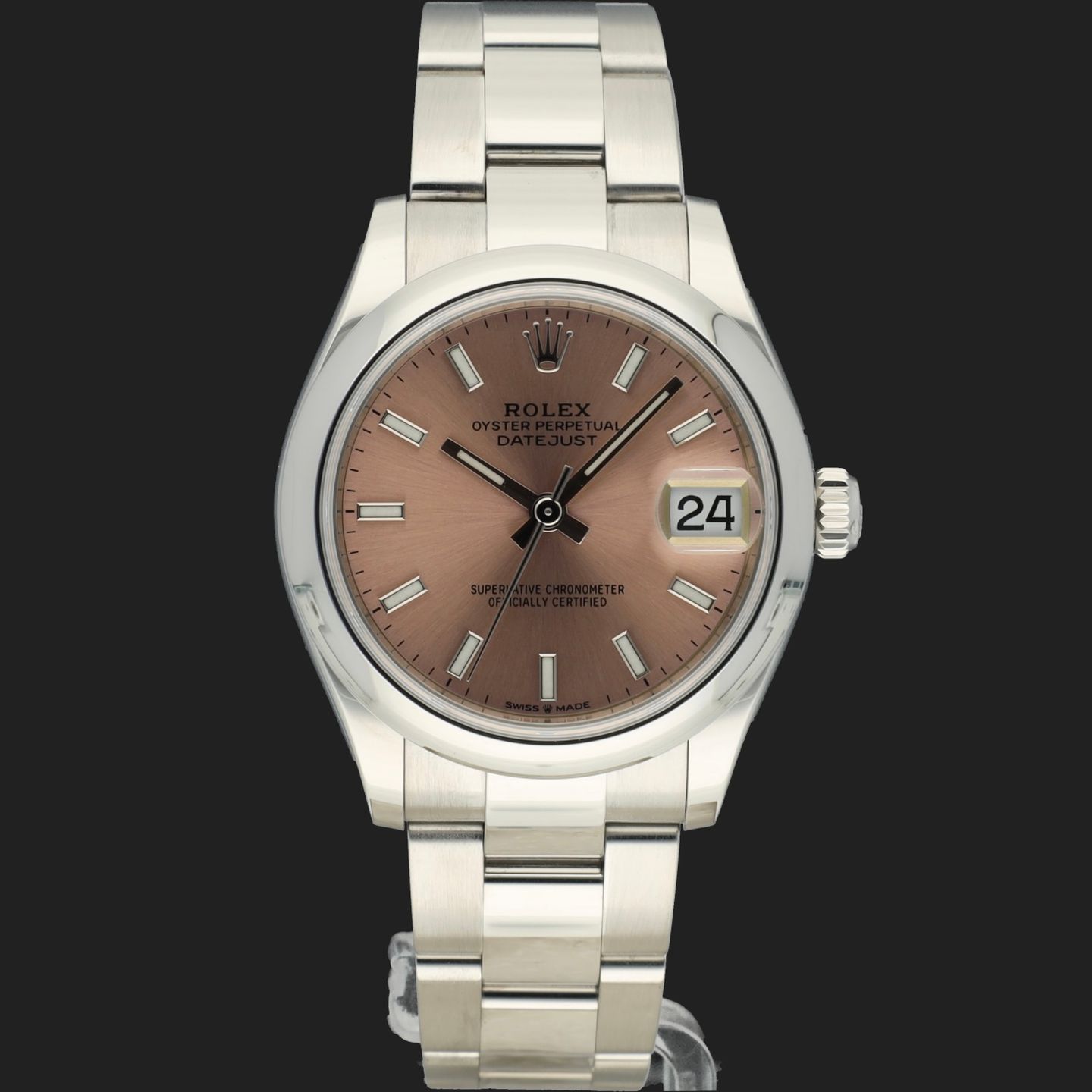 Rolex Datejust 31 278240 (2021) - Pink dial 31 mm Steel case (3/8)