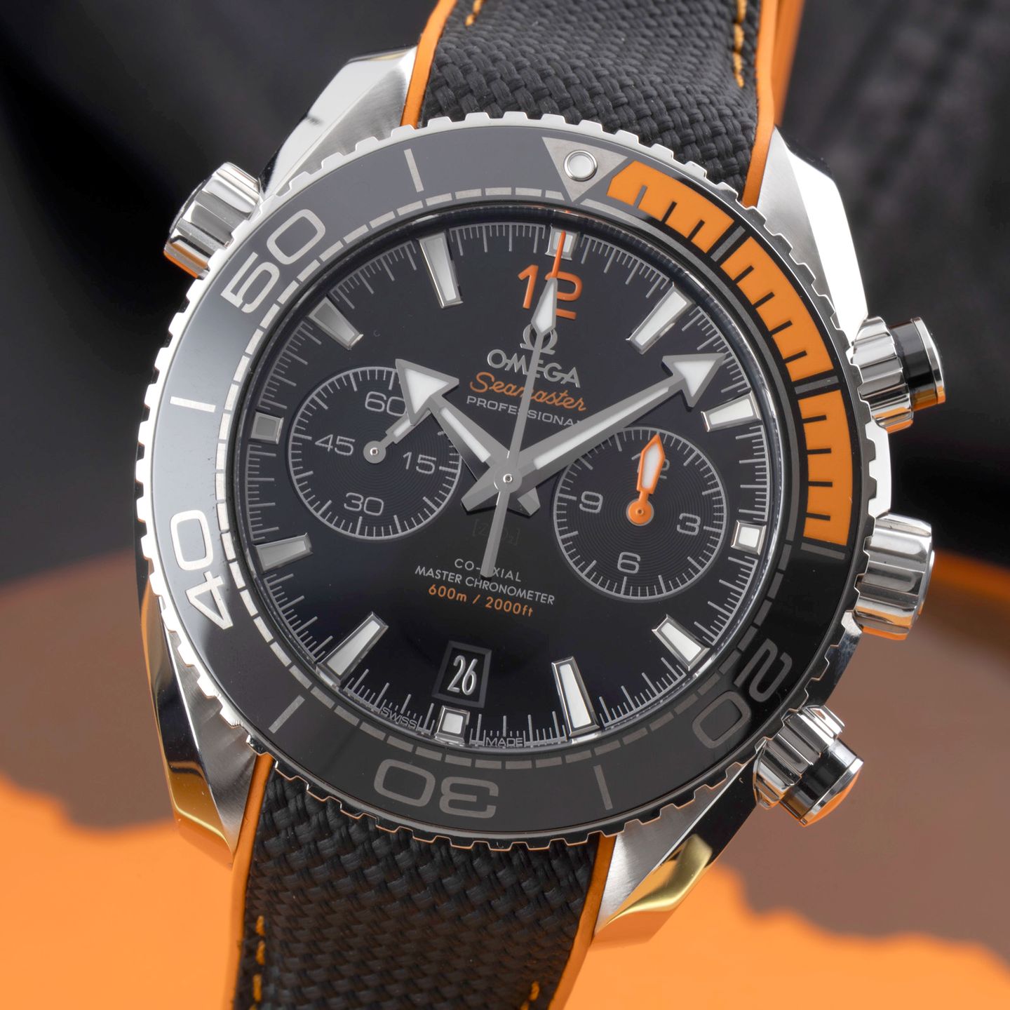 Omega Seamaster Planet Ocean Chronograph 215.32.46.51.01.001 (Onbekend (willekeurig serienummer)) - Zwart wijzerplaat 46mm Staal (3/8)
