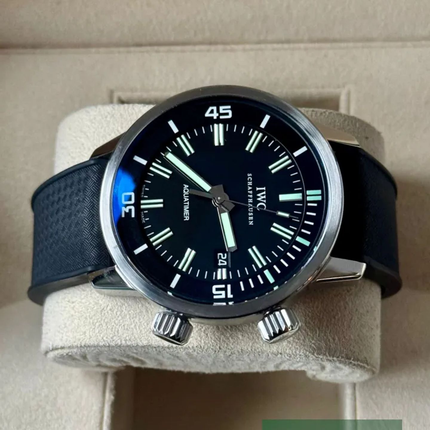IWC Aquatimer Automatic IW323101 (2008) - Black dial 44 mm Steel case (4/7)