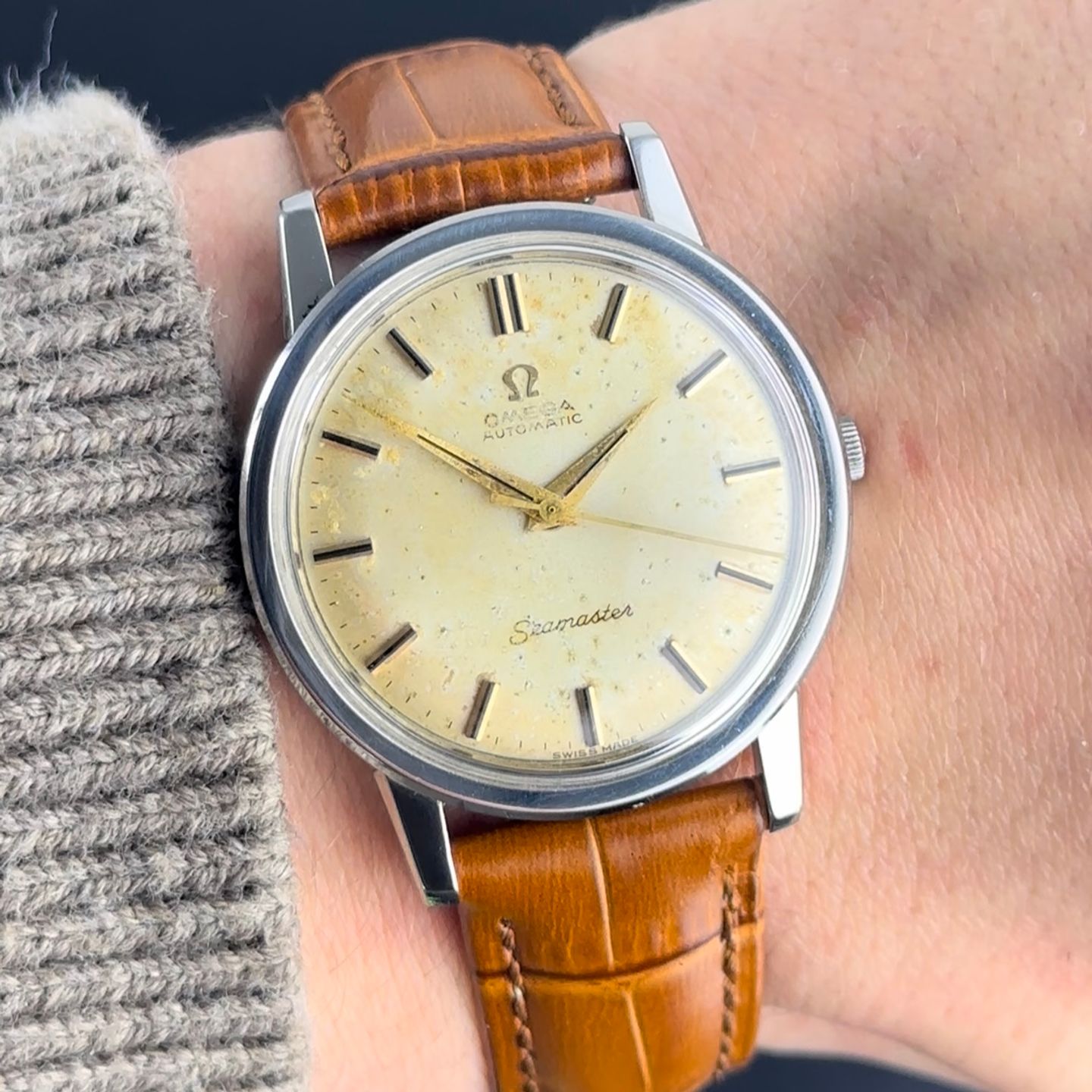 Omega Seamaster 165.003 (1965) - Wit wijzerplaat 34mm Staal (2/8)