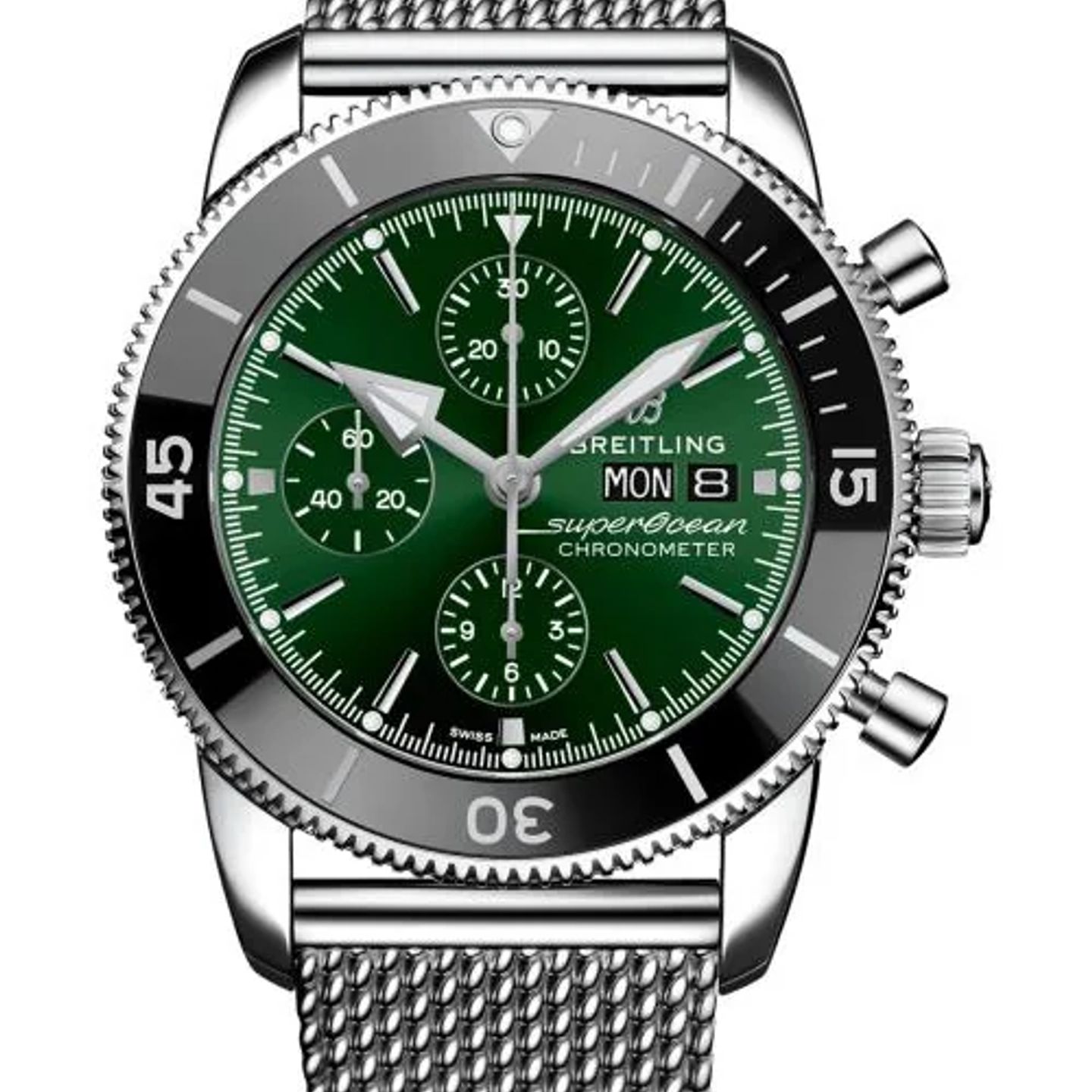 Breitling Superocean Heritage A13313121L1A1 (2026) - Groen wijzerplaat 44mm Staal (1/1)