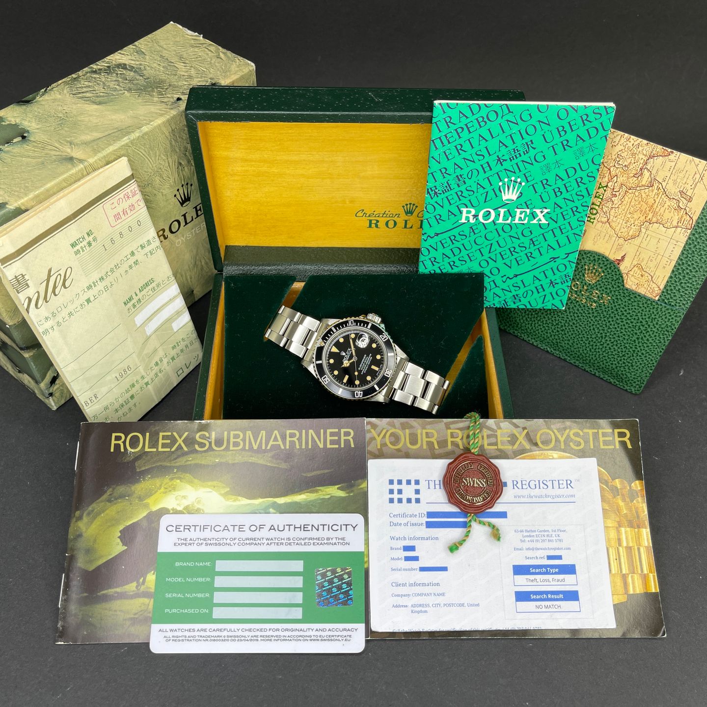 Rolex Submariner Date 16800 (1987) - Black dial 40 mm Steel case (3/8)