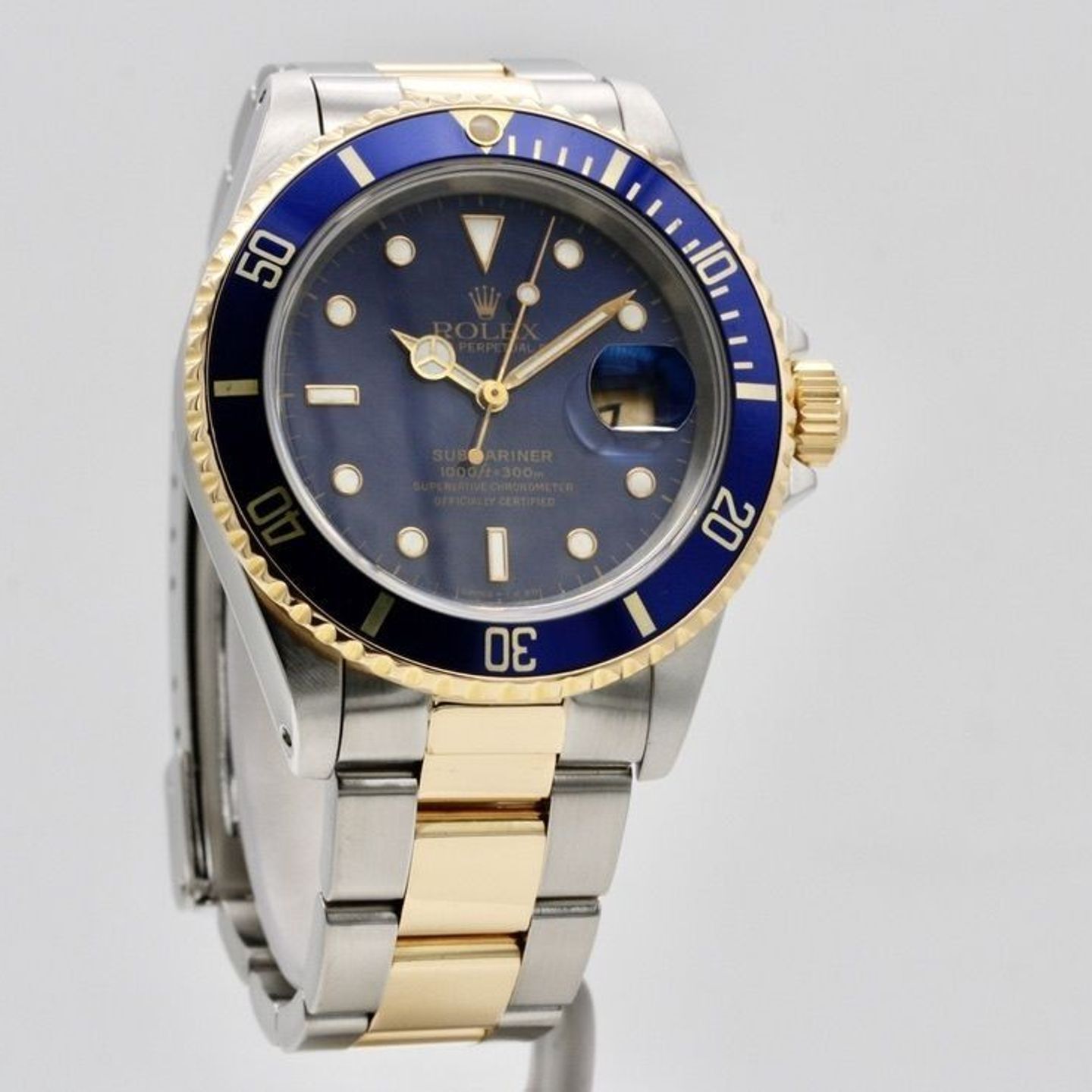 Rolex Submariner Date 16613 (1993) - Blue dial 40 mm Gold/Steel case (1/1)