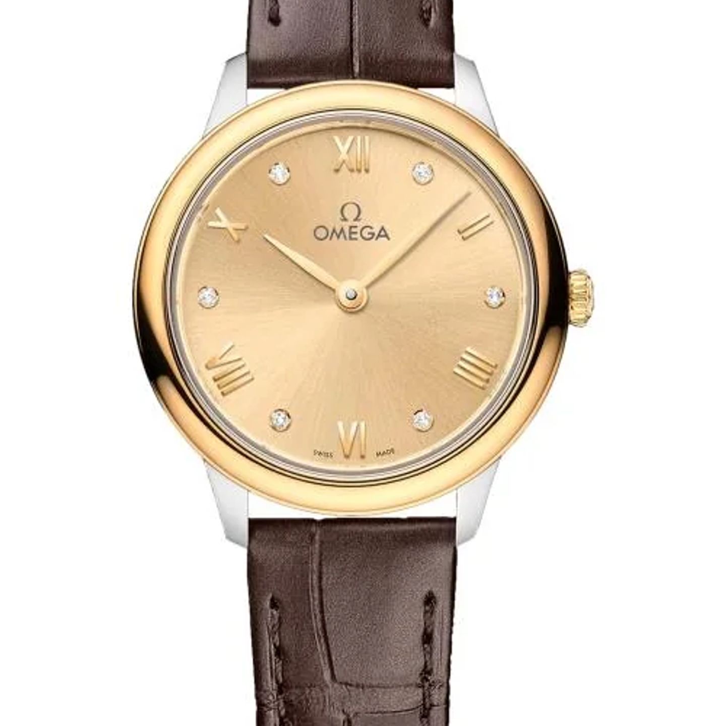 Omega De Ville 434.23.28.60.58.001 (2026) - Champagne wijzerplaat 28mm Goud/Staal (1/1)